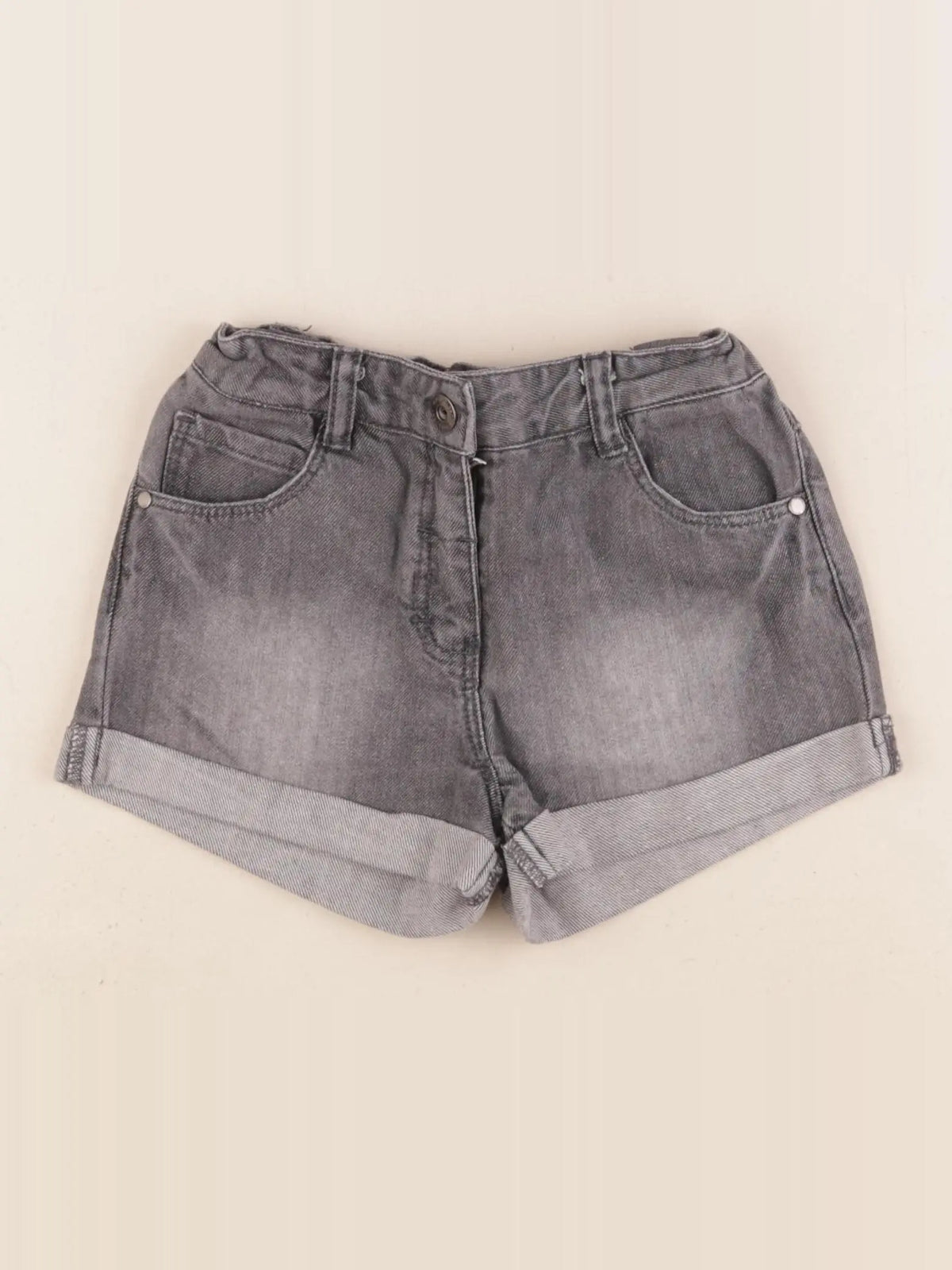 Vertbaudet - short gris - 7 ans