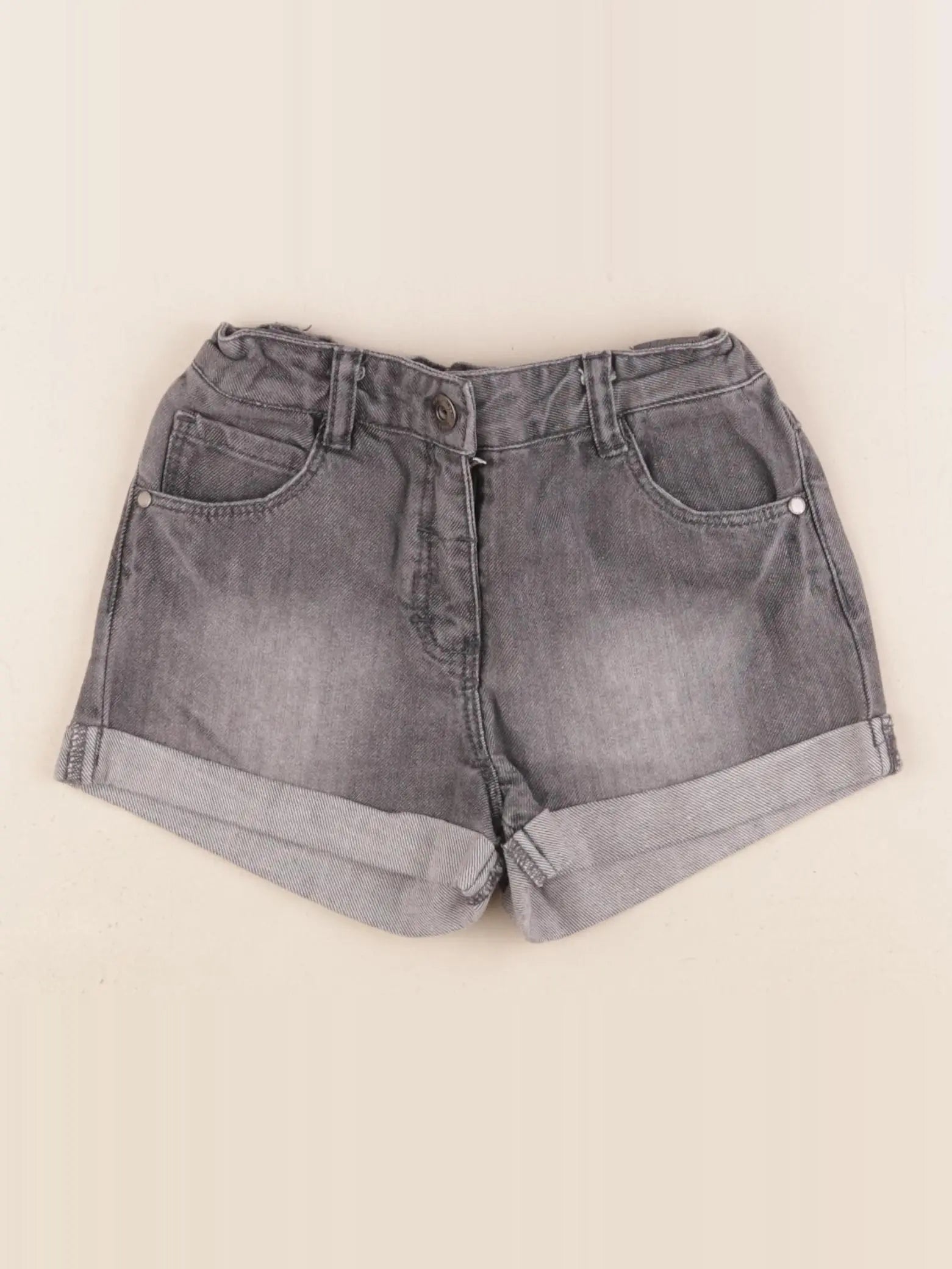 Vertbaudet - short gris - 7 ans