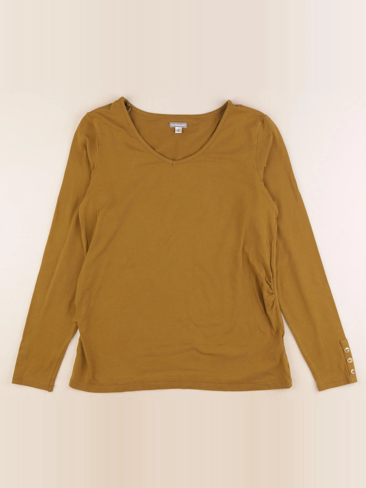 Vertbaudet - tee-shirt grossesse marron - 38 à 40