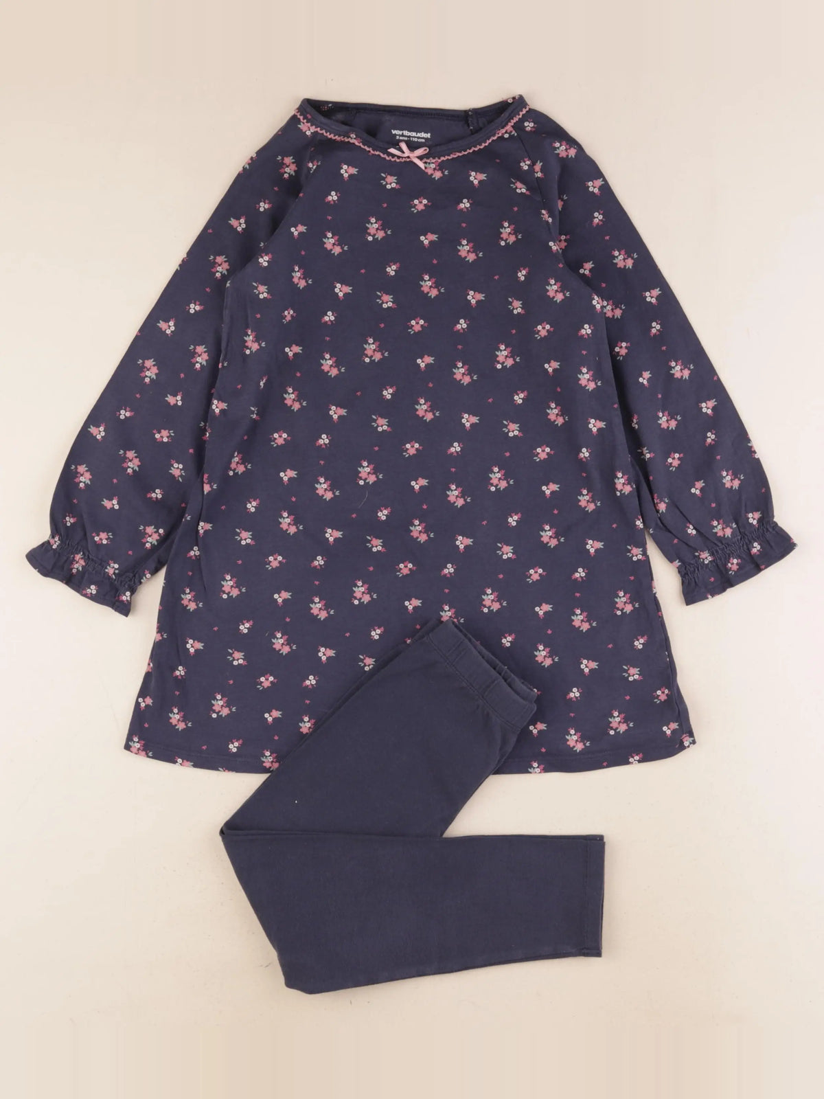 Vertbaudet - pyjama coton bleu - 5 ans