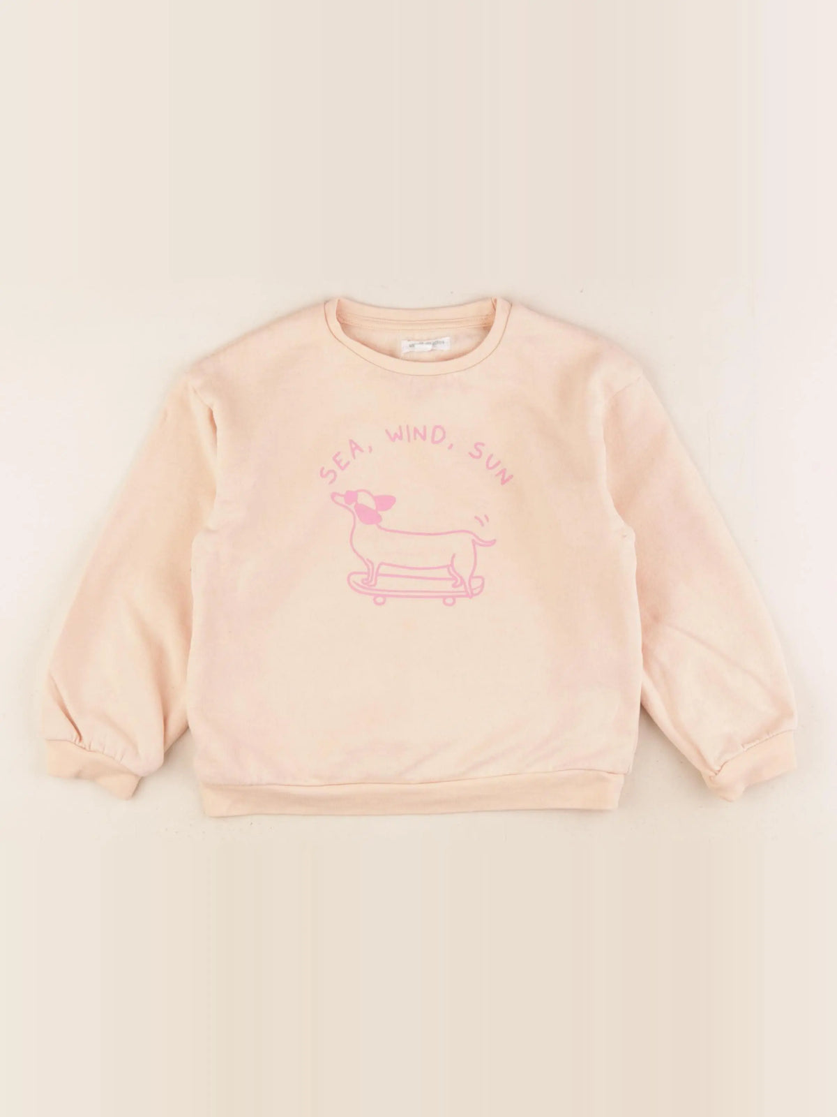 Vertbaudet - sweat rose - 6 ans