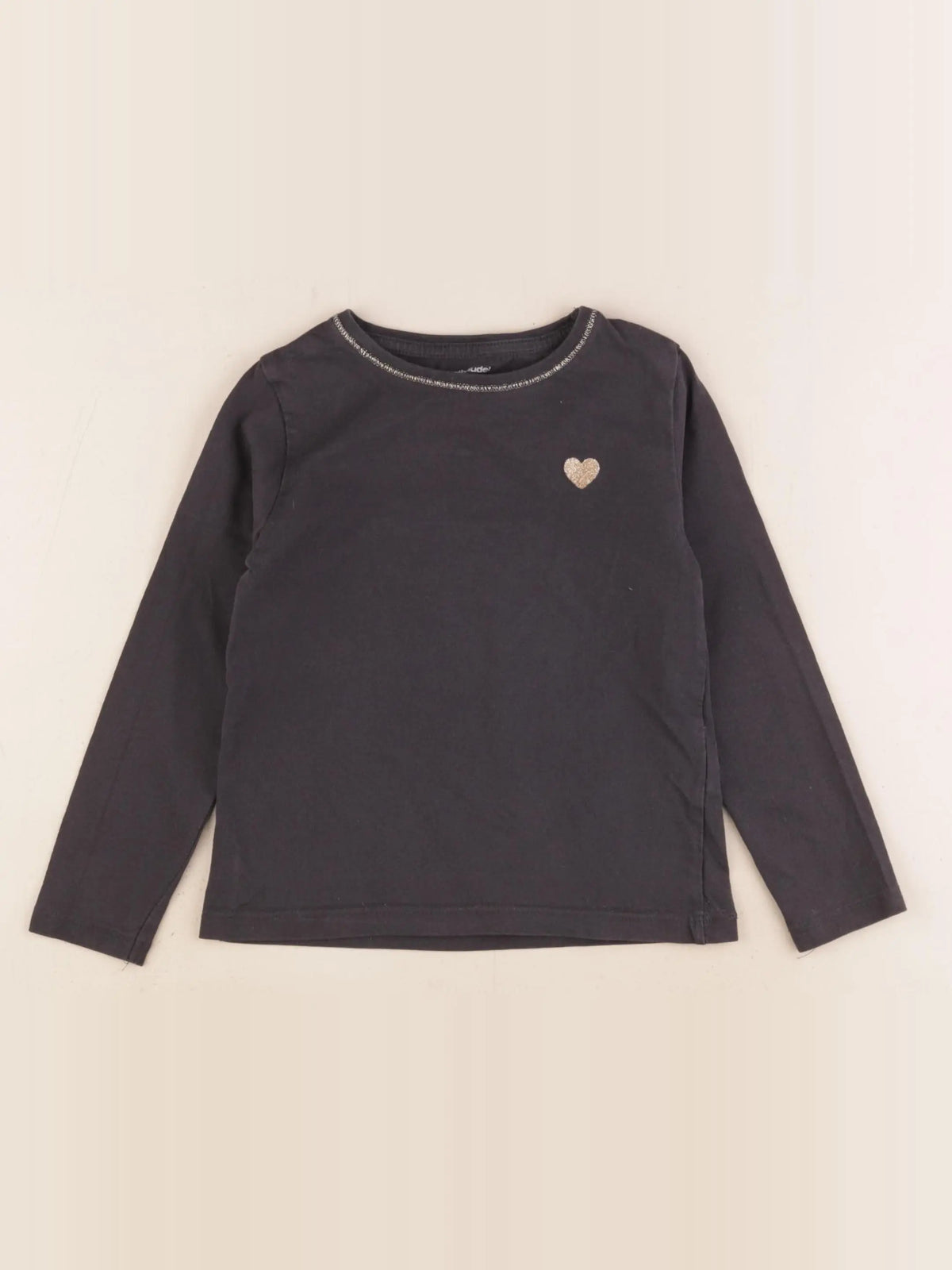Vertbaudet - tee-shirt gris, or - 5 ans