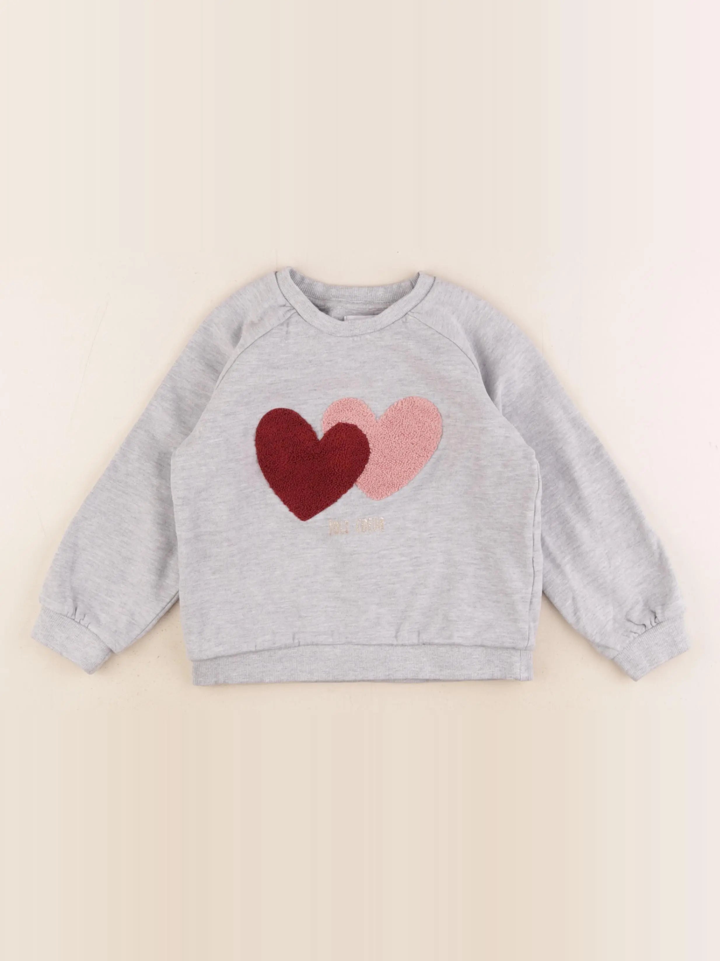 Vertbaudet - sweat gris - 5 ans