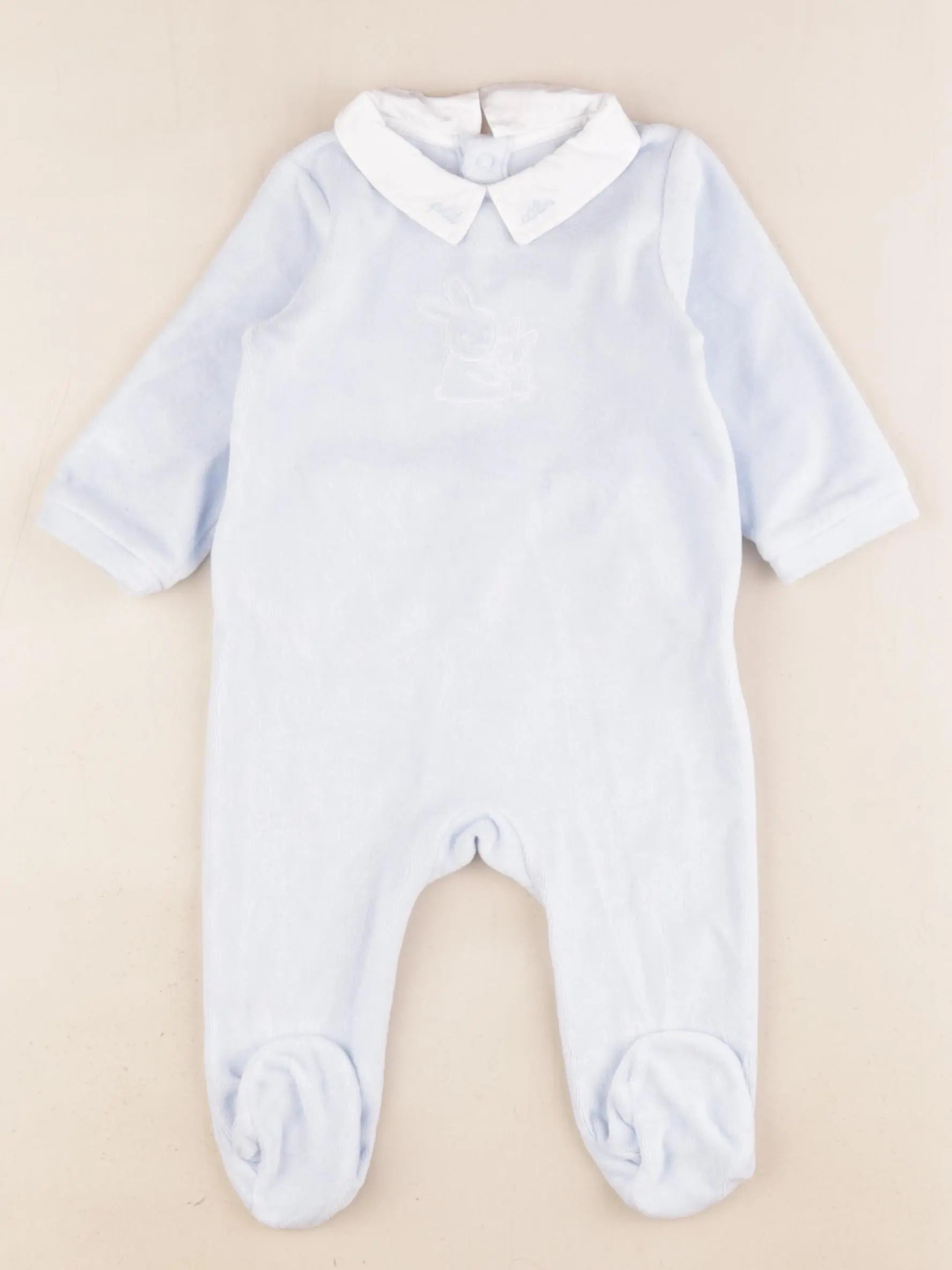 Jacadi - pyjama velours bleu - 6 mois