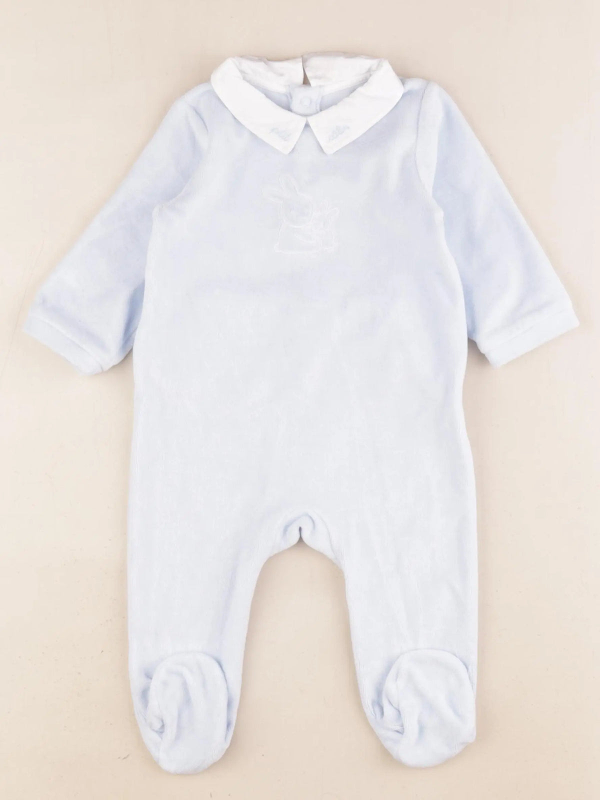 Jacadi - pyjama velours bleu - 6 mois