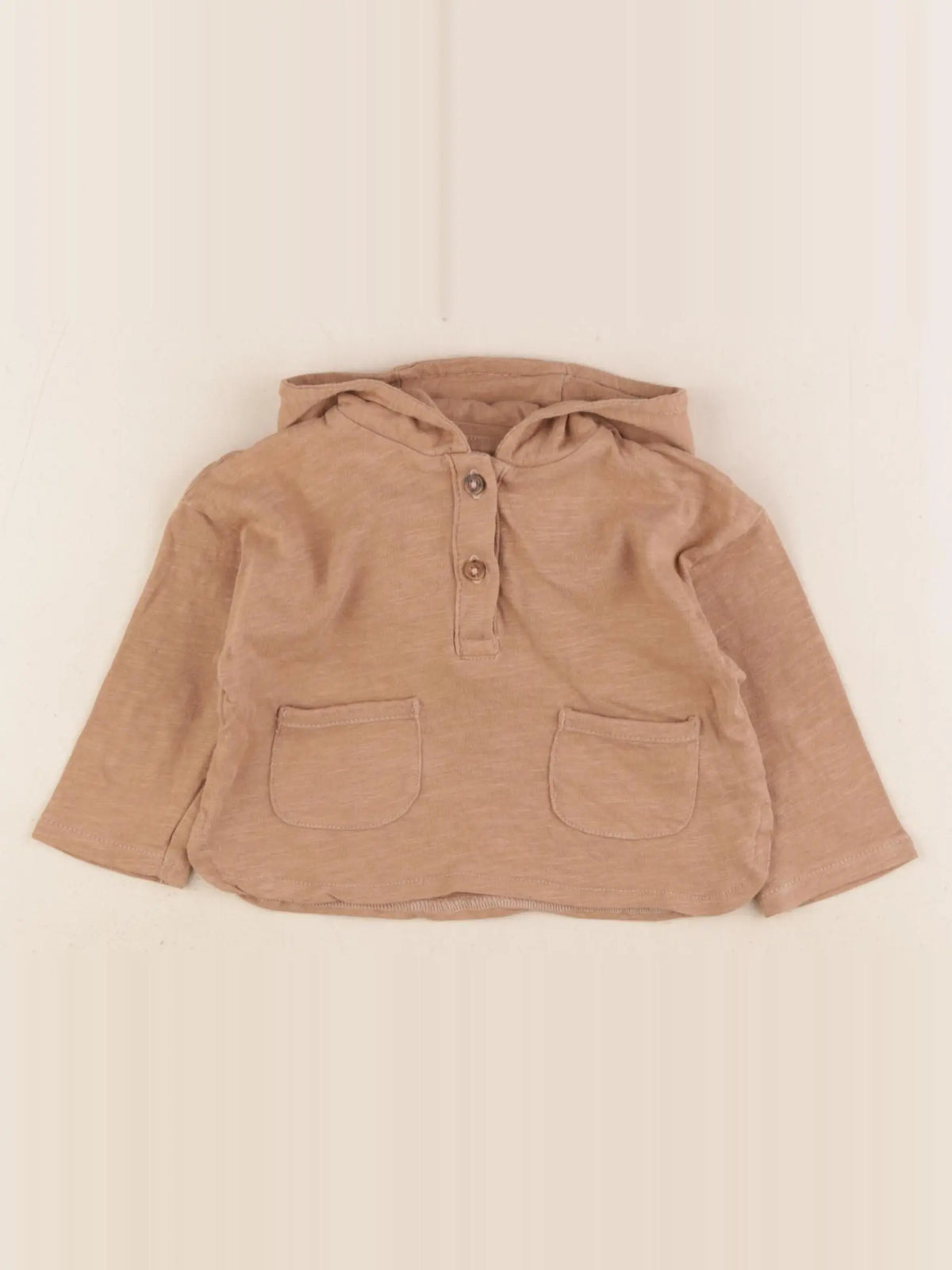 Vertbaudet - tee-shirt marron - 6 mois