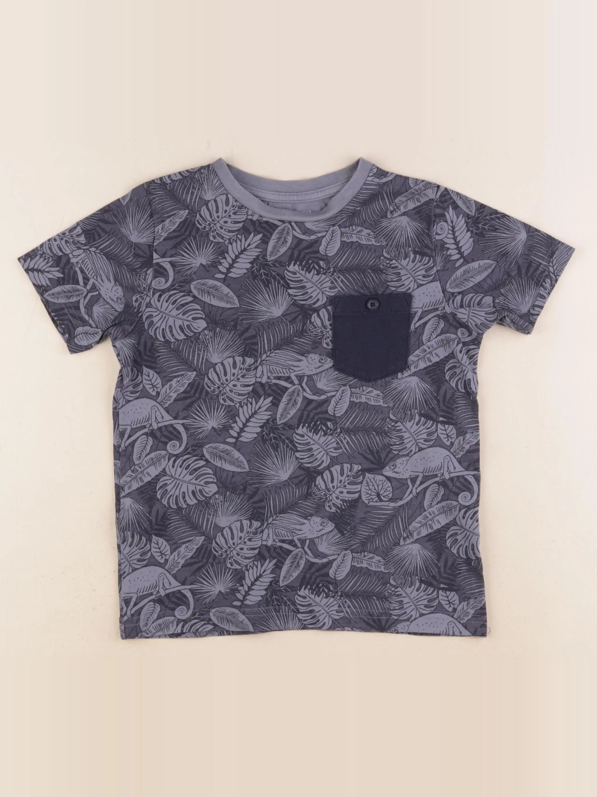 Vertbaudet - tee-shirt bleu - 5 ans