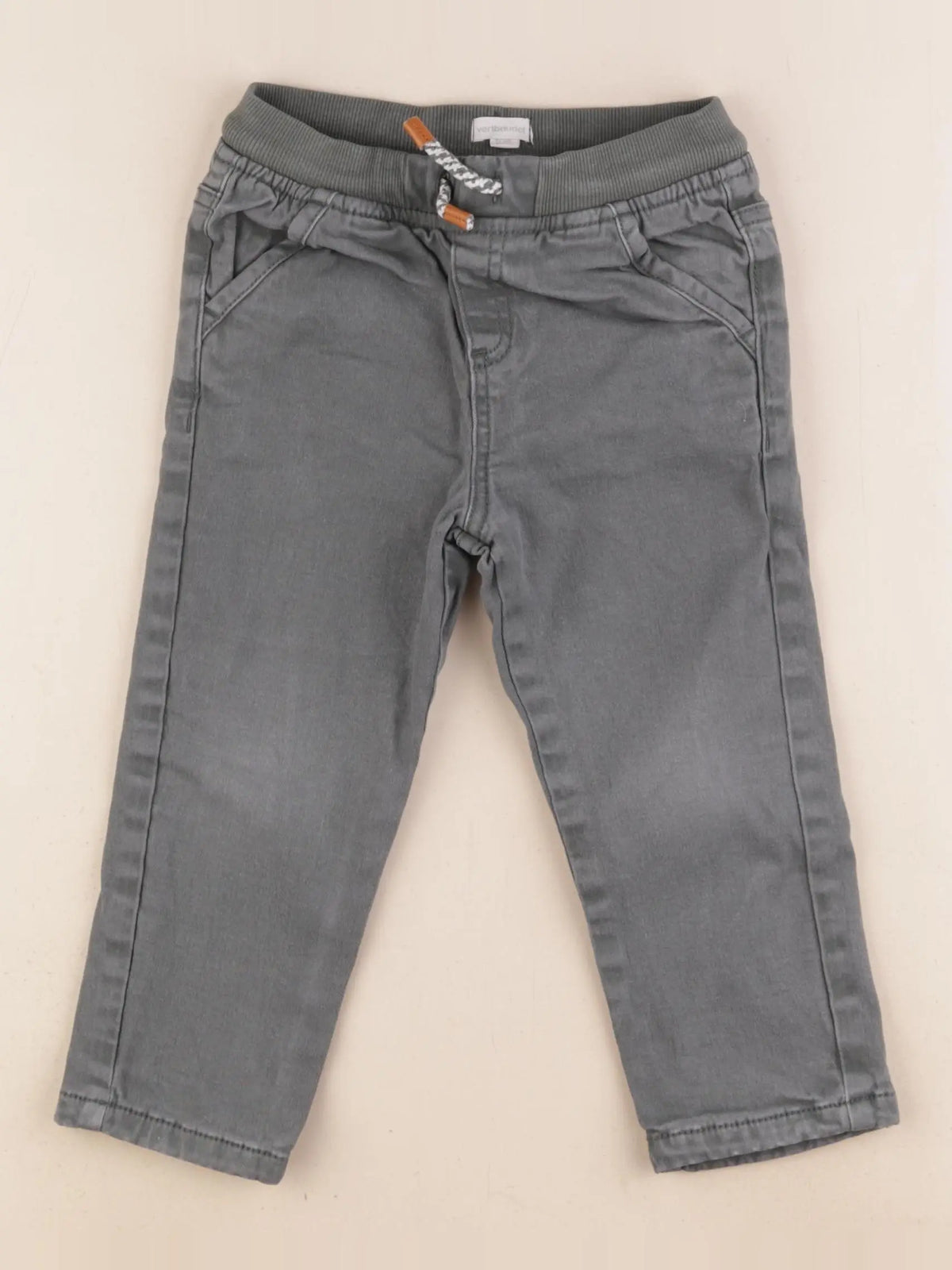 Vertbaudet - pantalon doublé vert - 3 ans