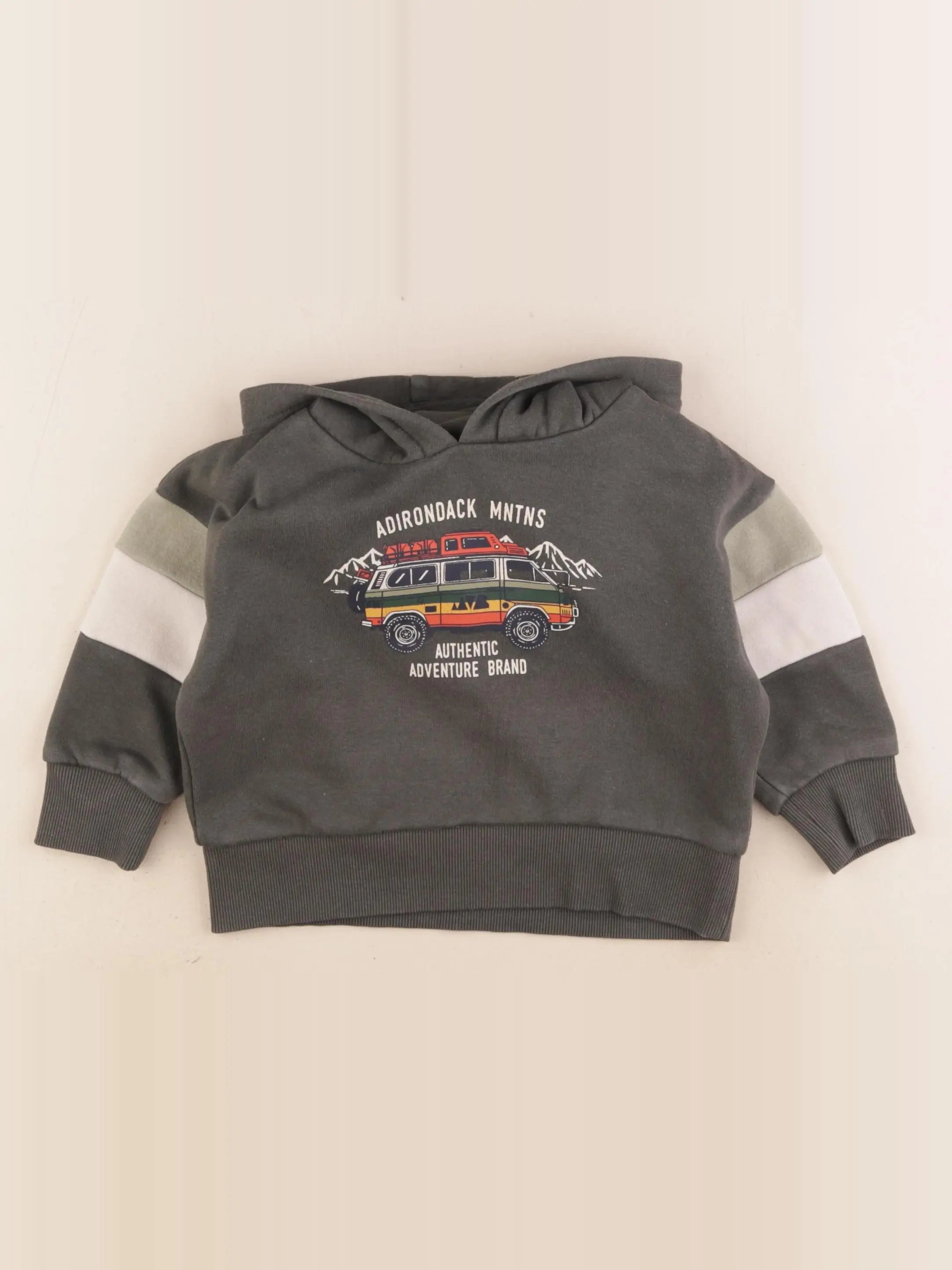 Vertbaudet - sweat vert - 2 ans