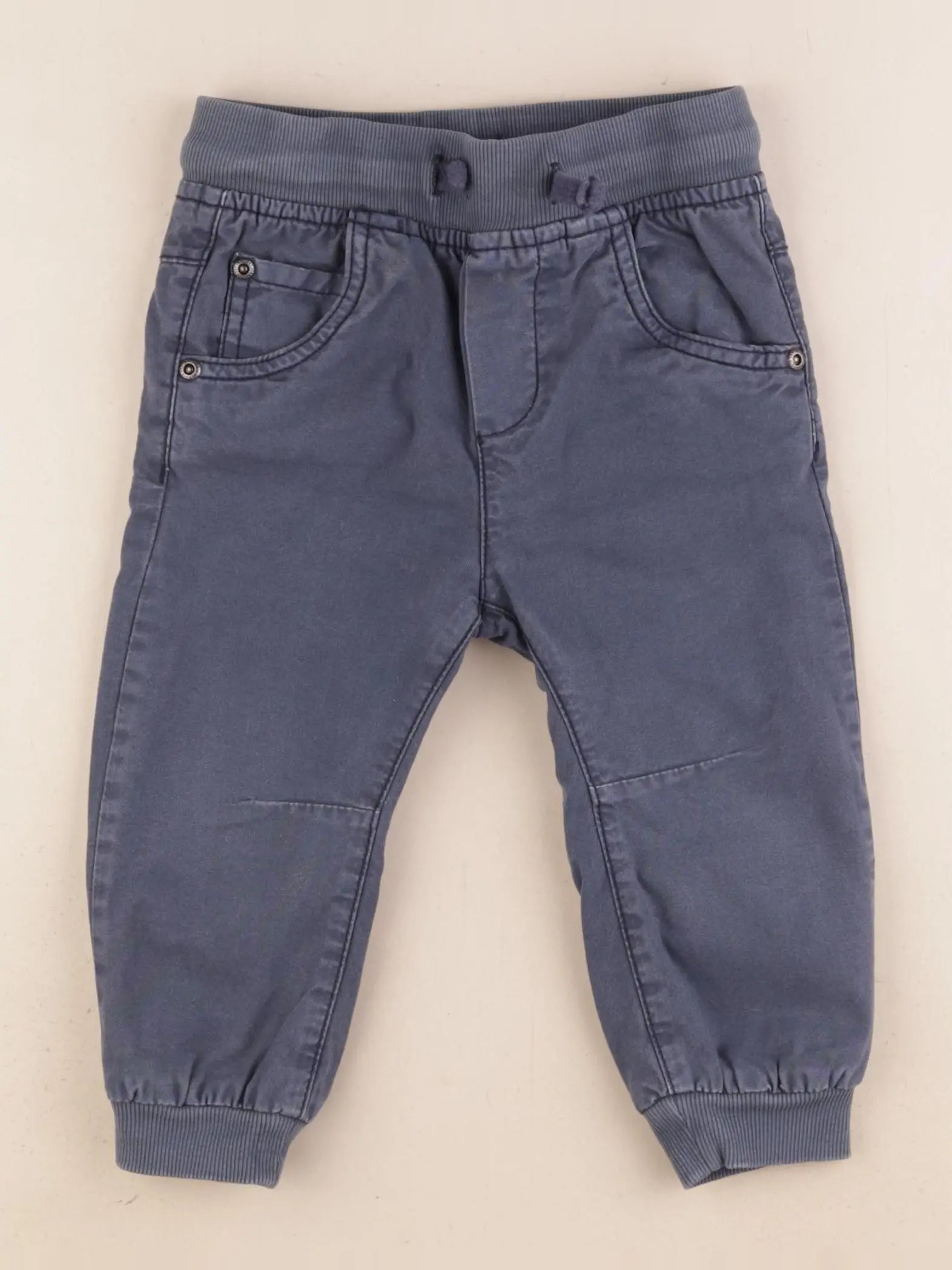 Vertbaudet - pantalon doublé bleu - 2 ans
