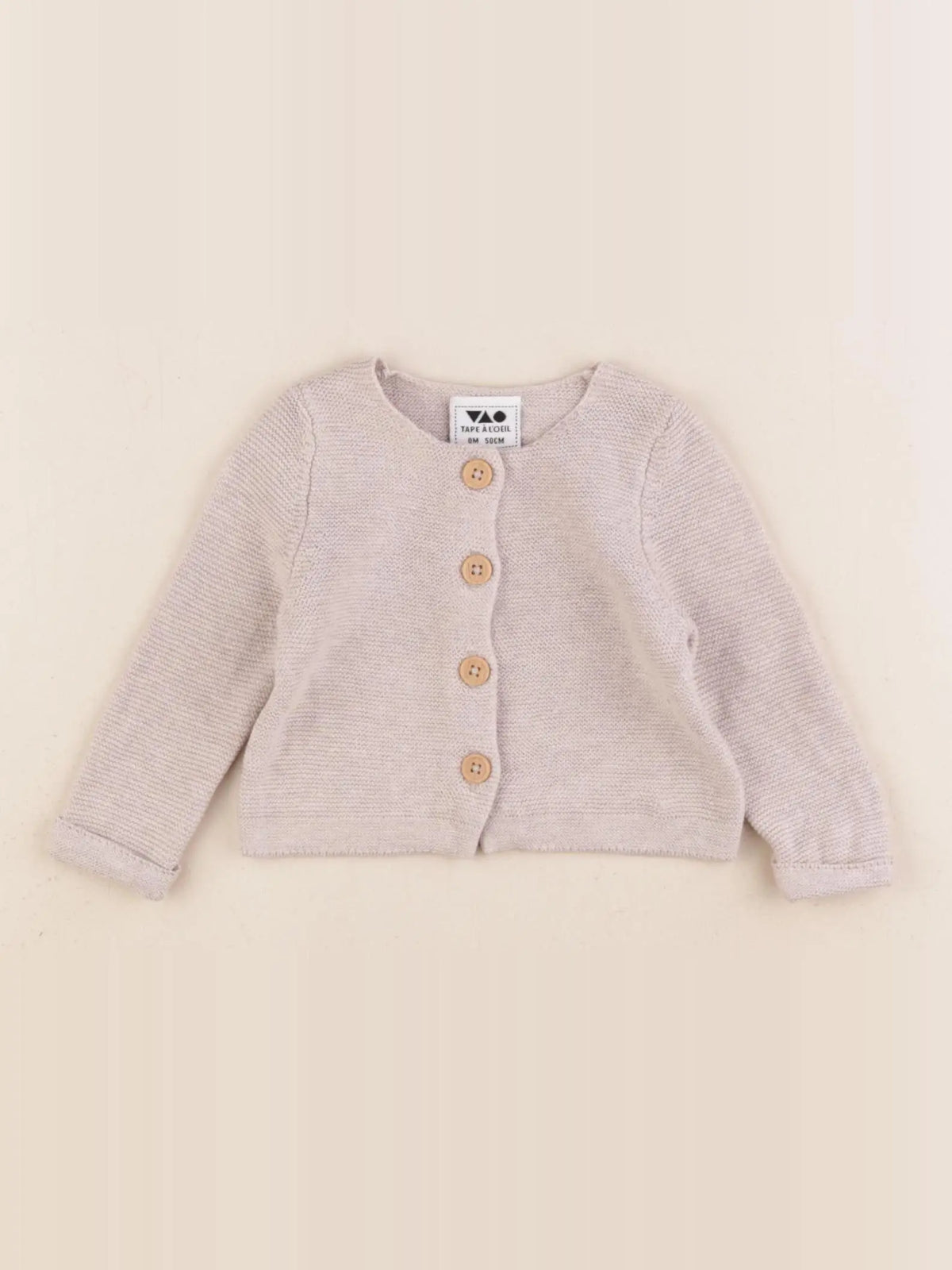 Tape à l'oeil - gilet beige - 0 mois