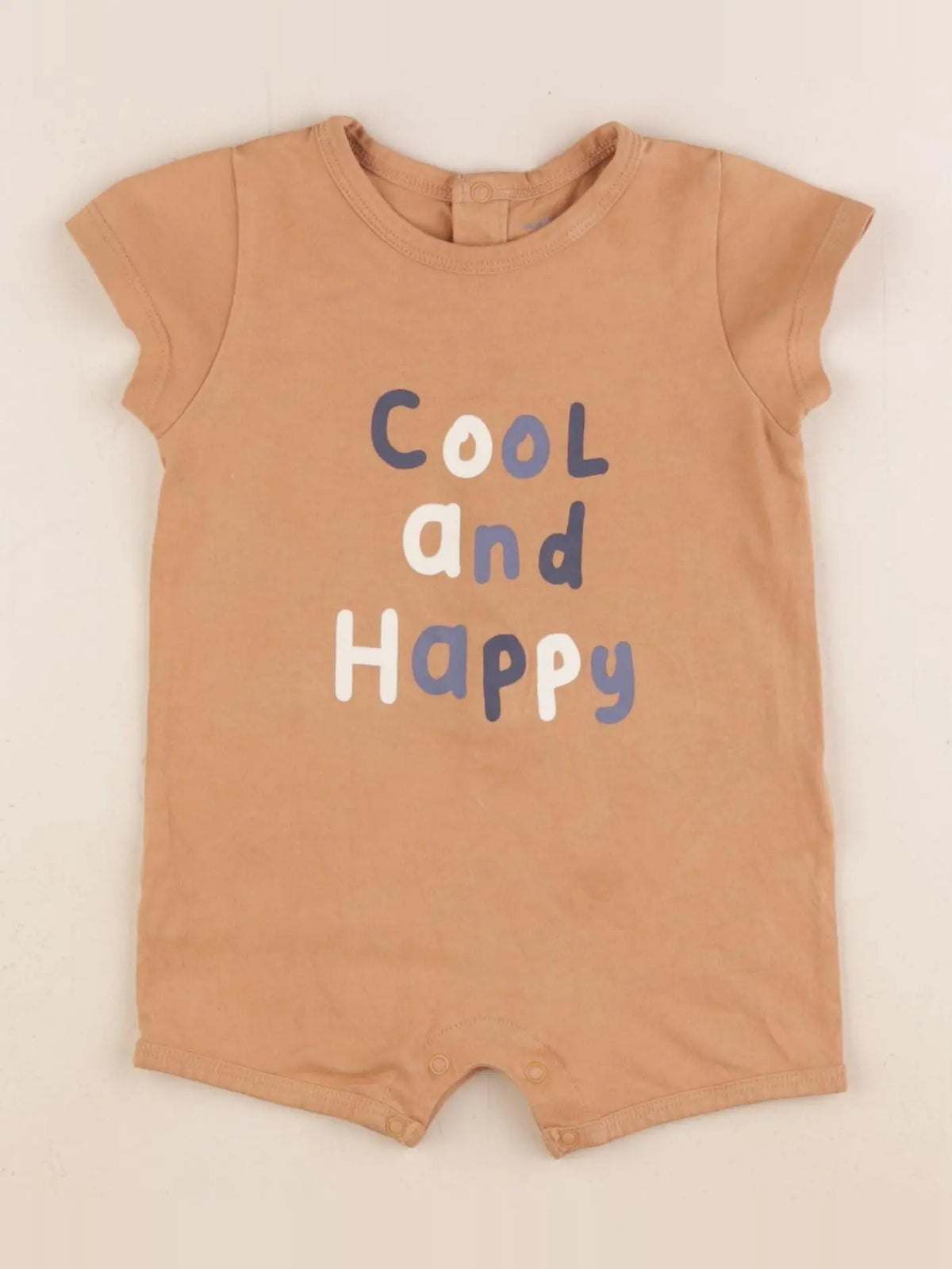 Vertbaudet - pyjama coton marron - 9 mois
