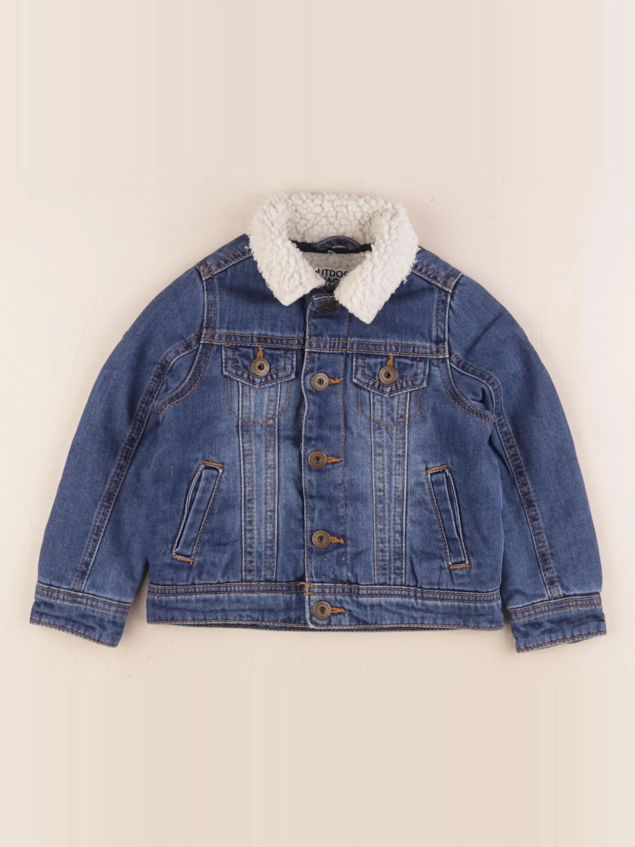 Vertbaudet - veste doublé bleu - 3 ans
