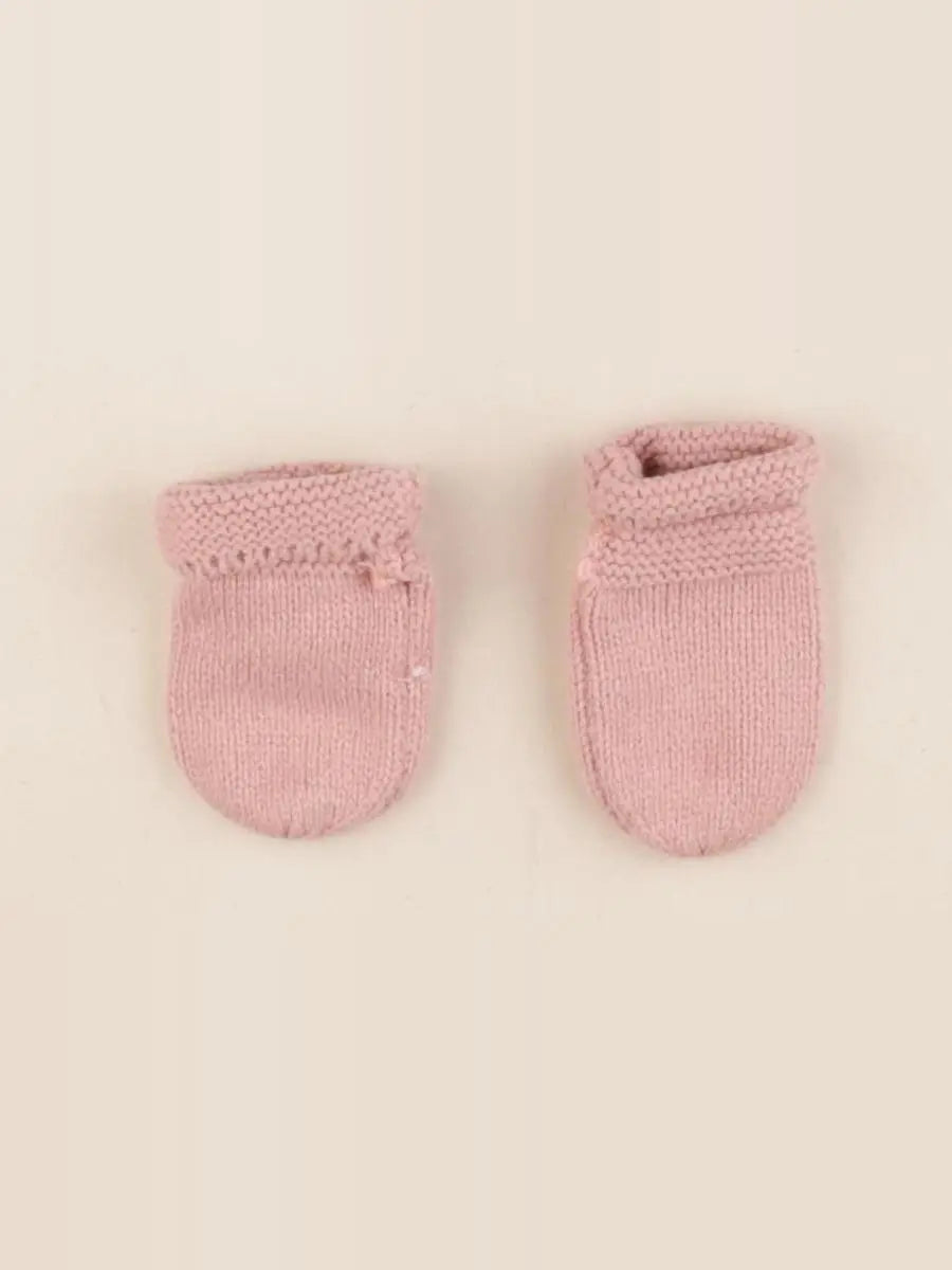 Vertbaudet - moufles rose - 3/6 mois