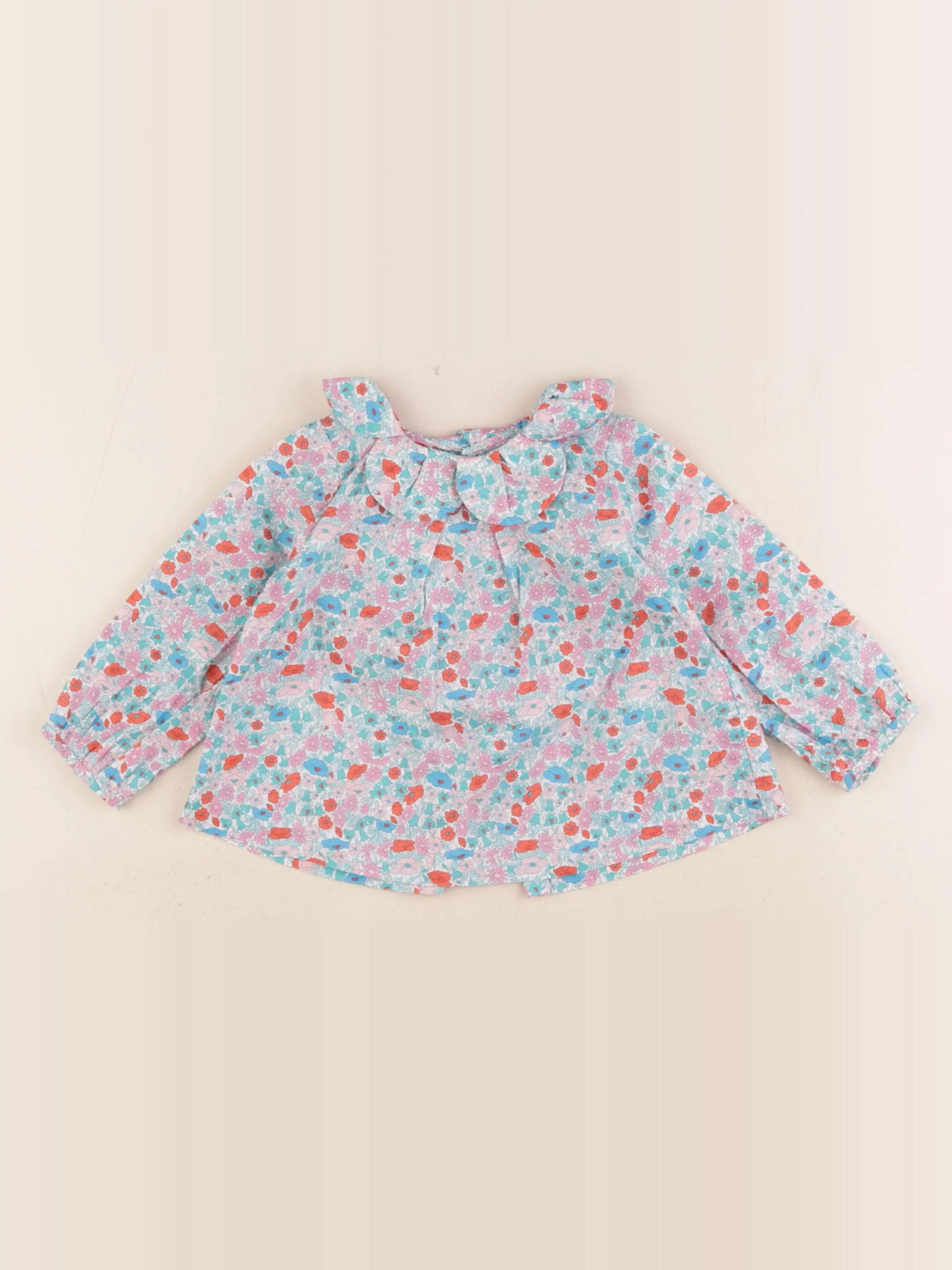 Jacadi - blouse liberty multicolore - 12 mois