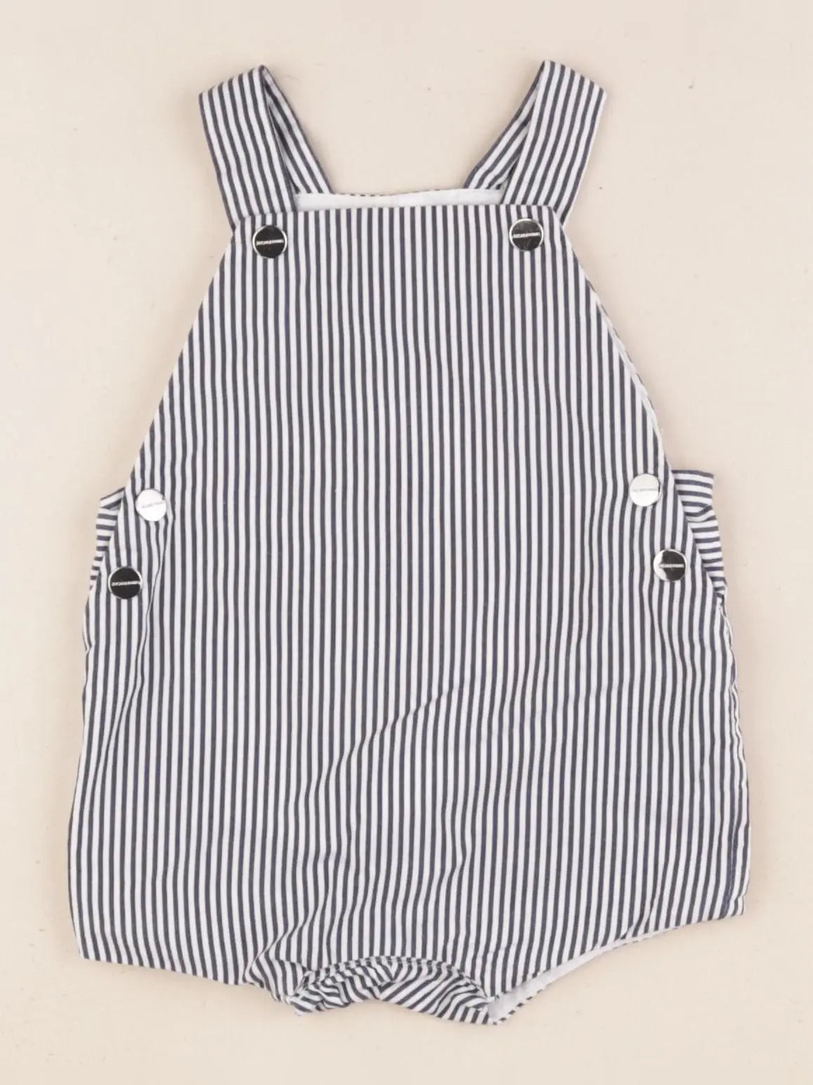 Jacadi - combinaison bleu, blanc - 3 mois