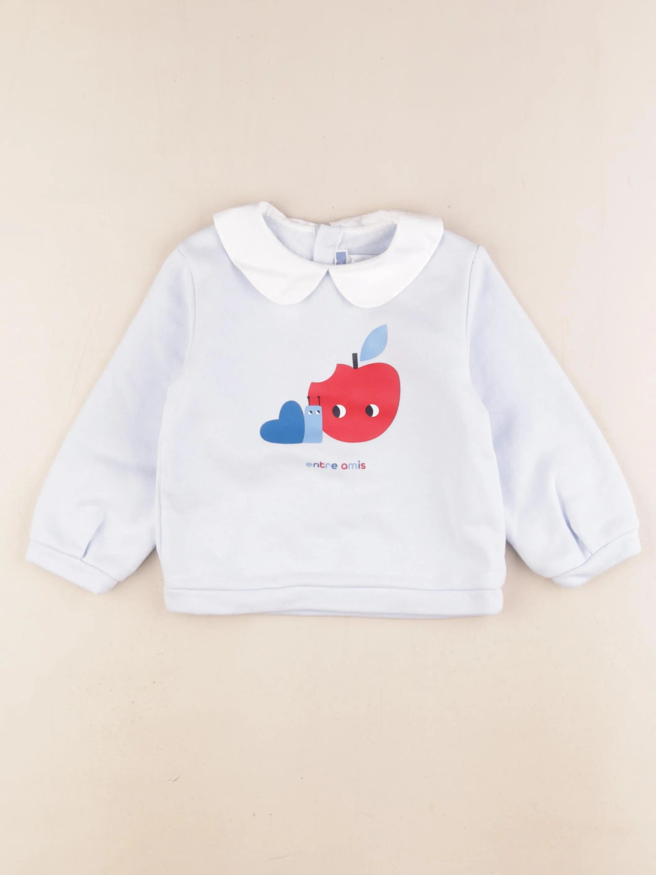 Jacadi - sweat bleu - 24 mois