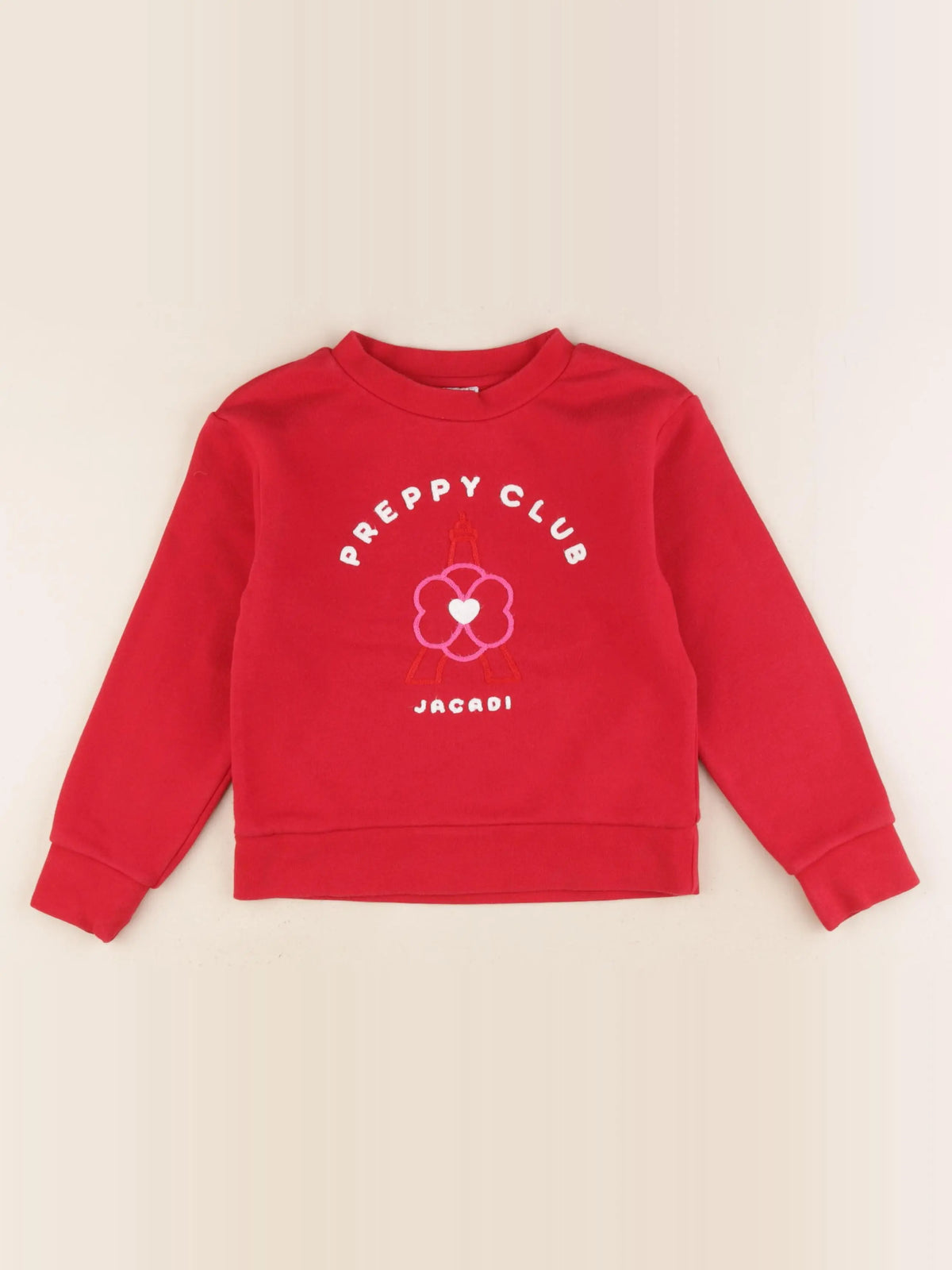 Jacadi - sweat rouge - 6 ans