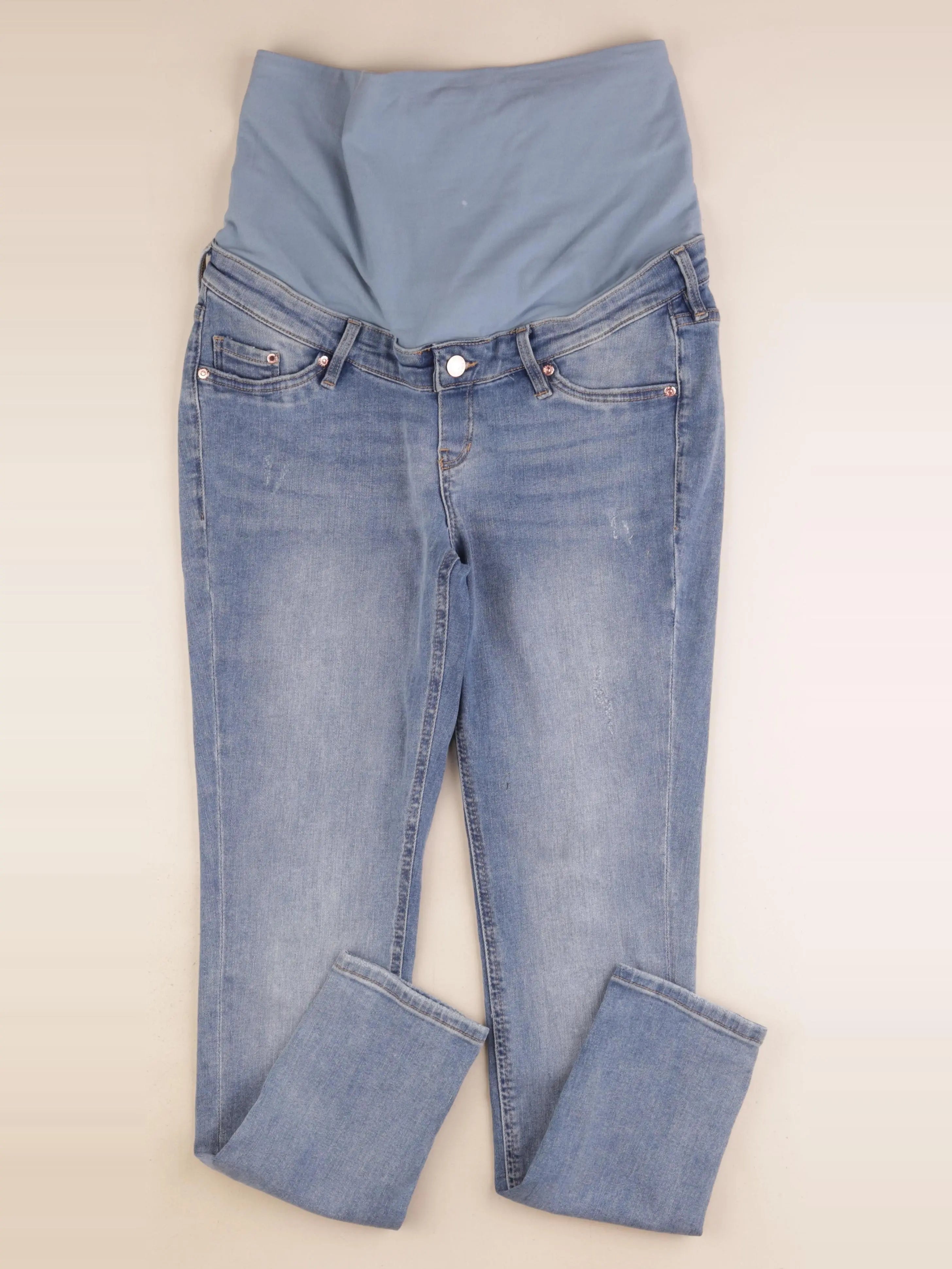 H&M - jean grossesse bleu - M