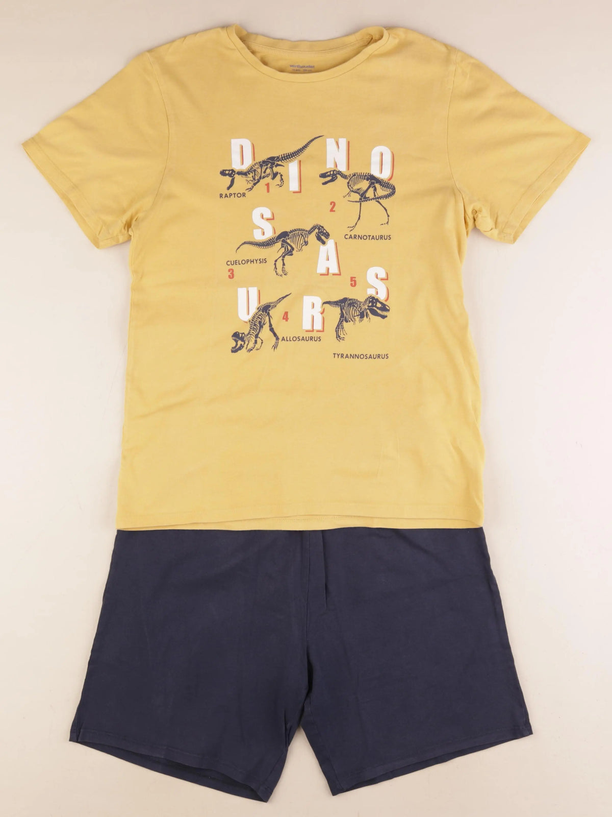 Vertbaudet - pyjama coton bleu, jaune - 14 ans