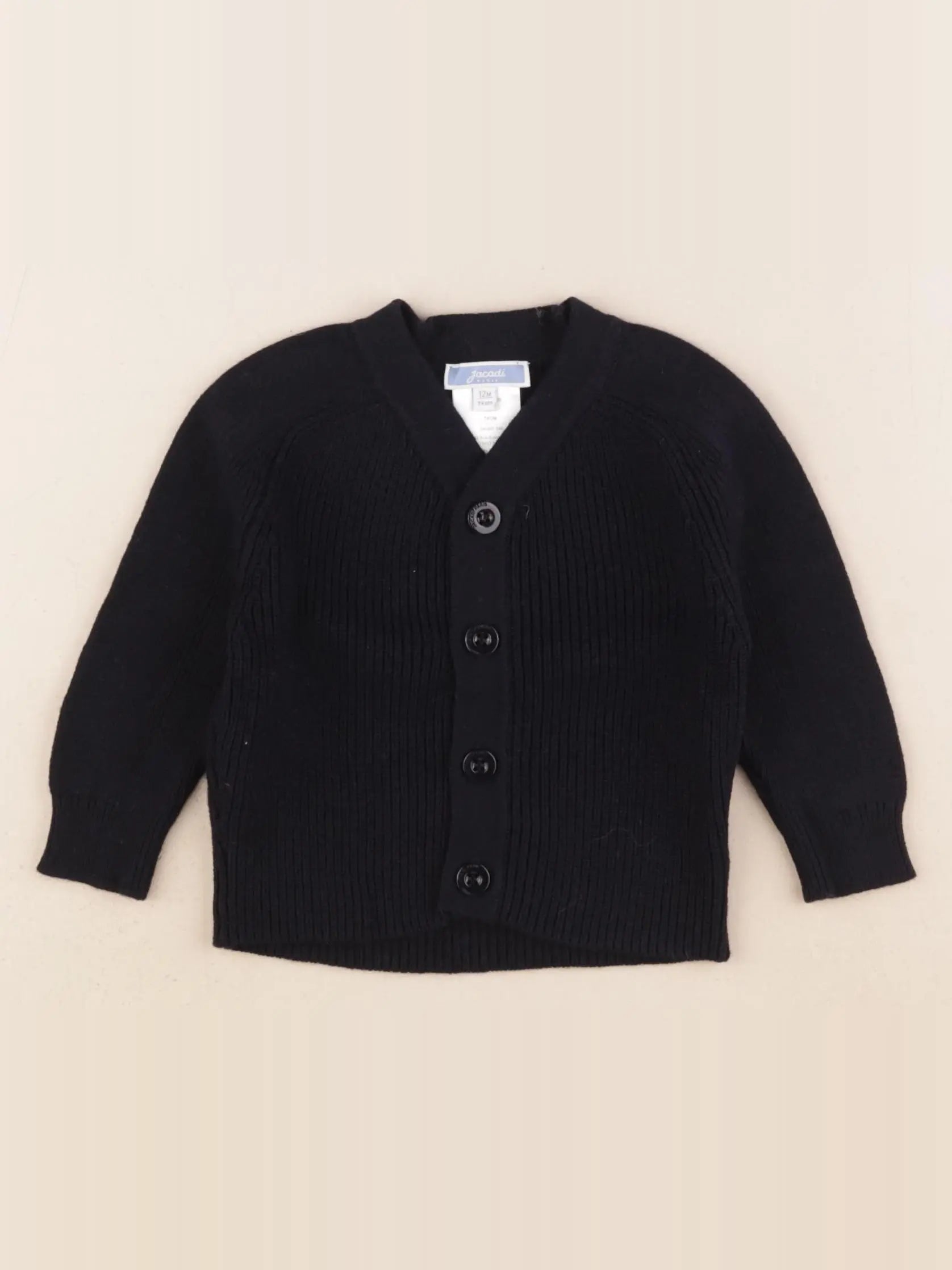 Jacadi - gilet bleu - 12 mois