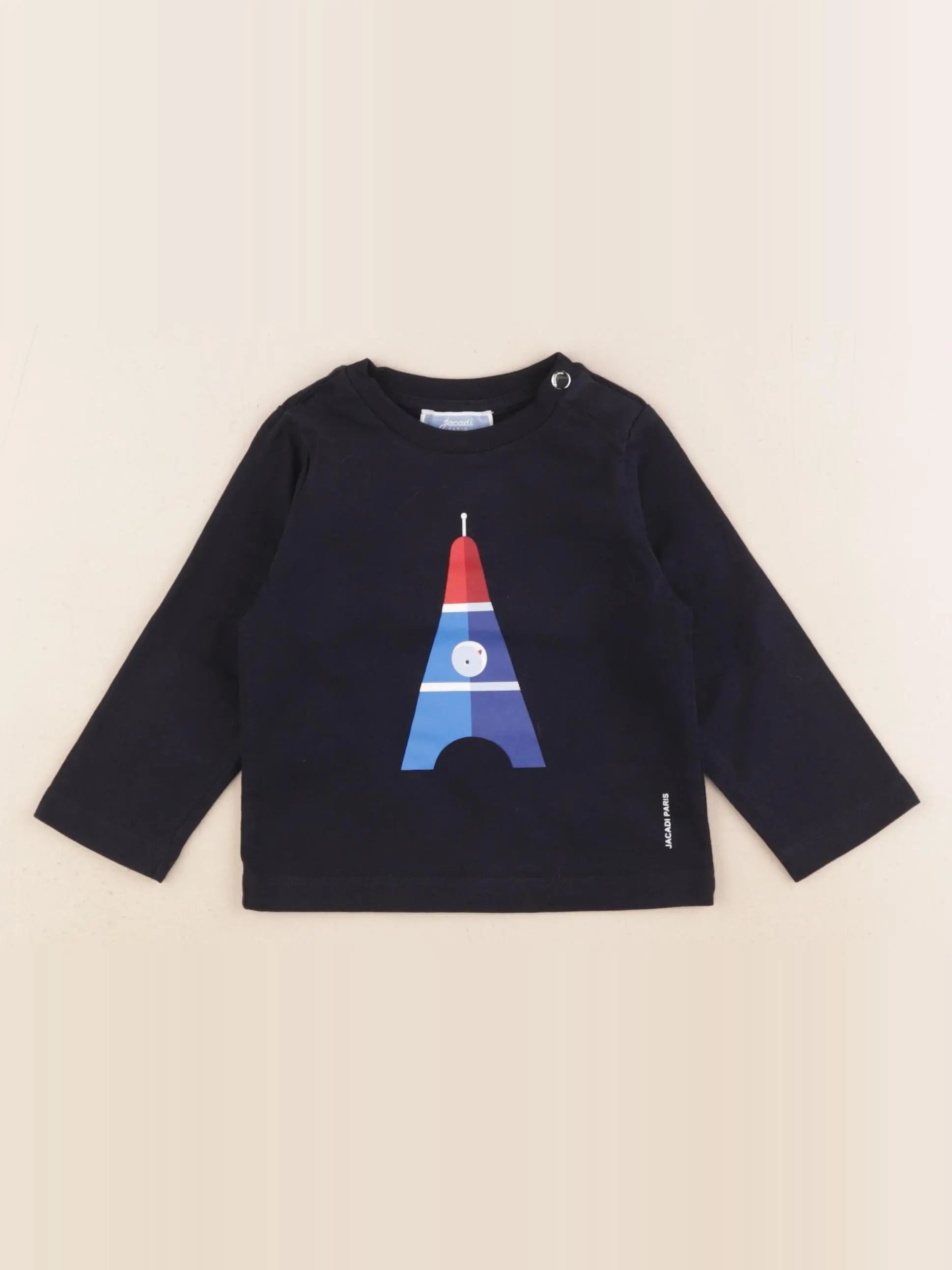Jacadi - tee-shirt bleu - 12 mois
