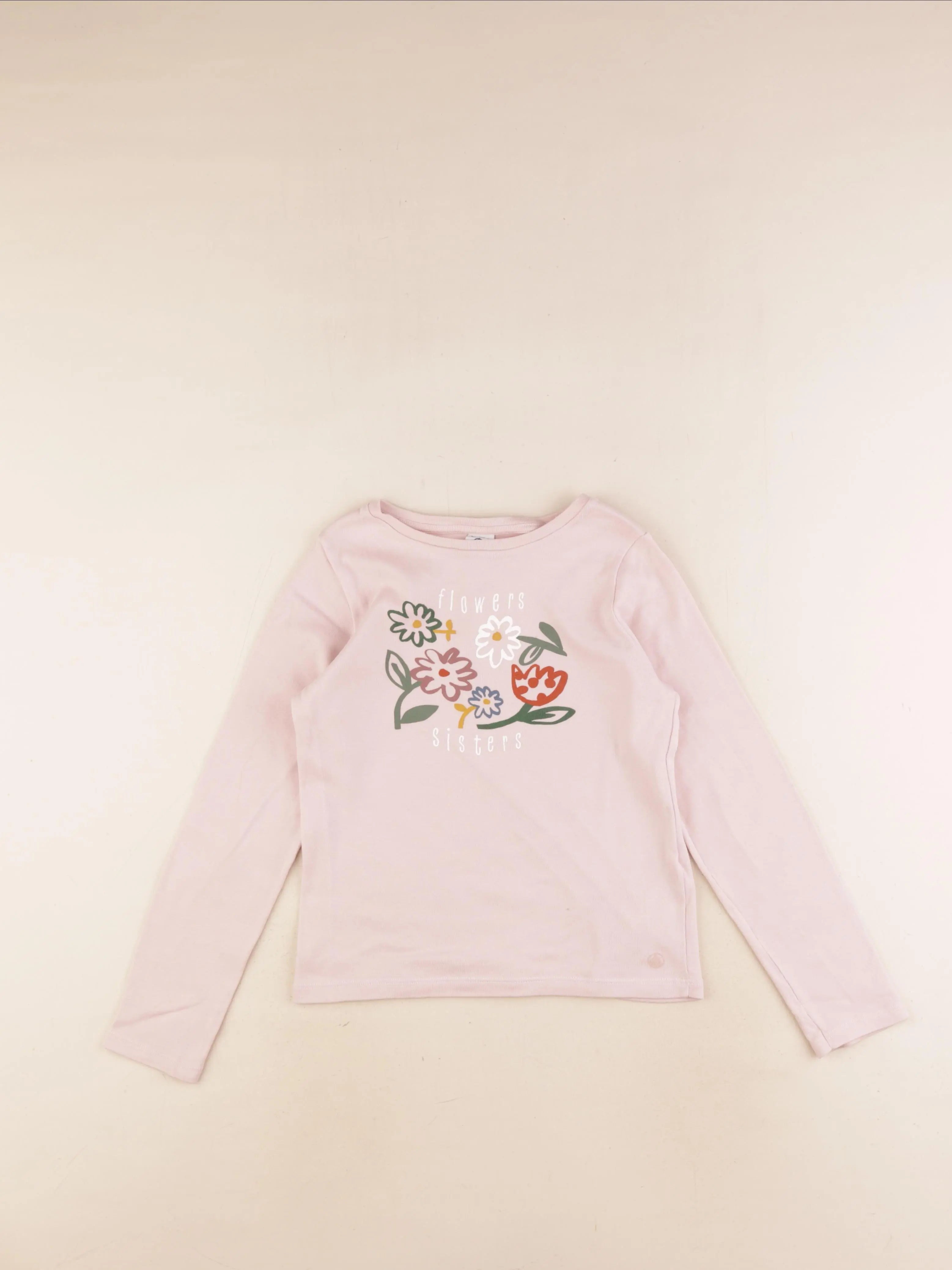 Petit Bateau - tee-shirt rose - 8 ans