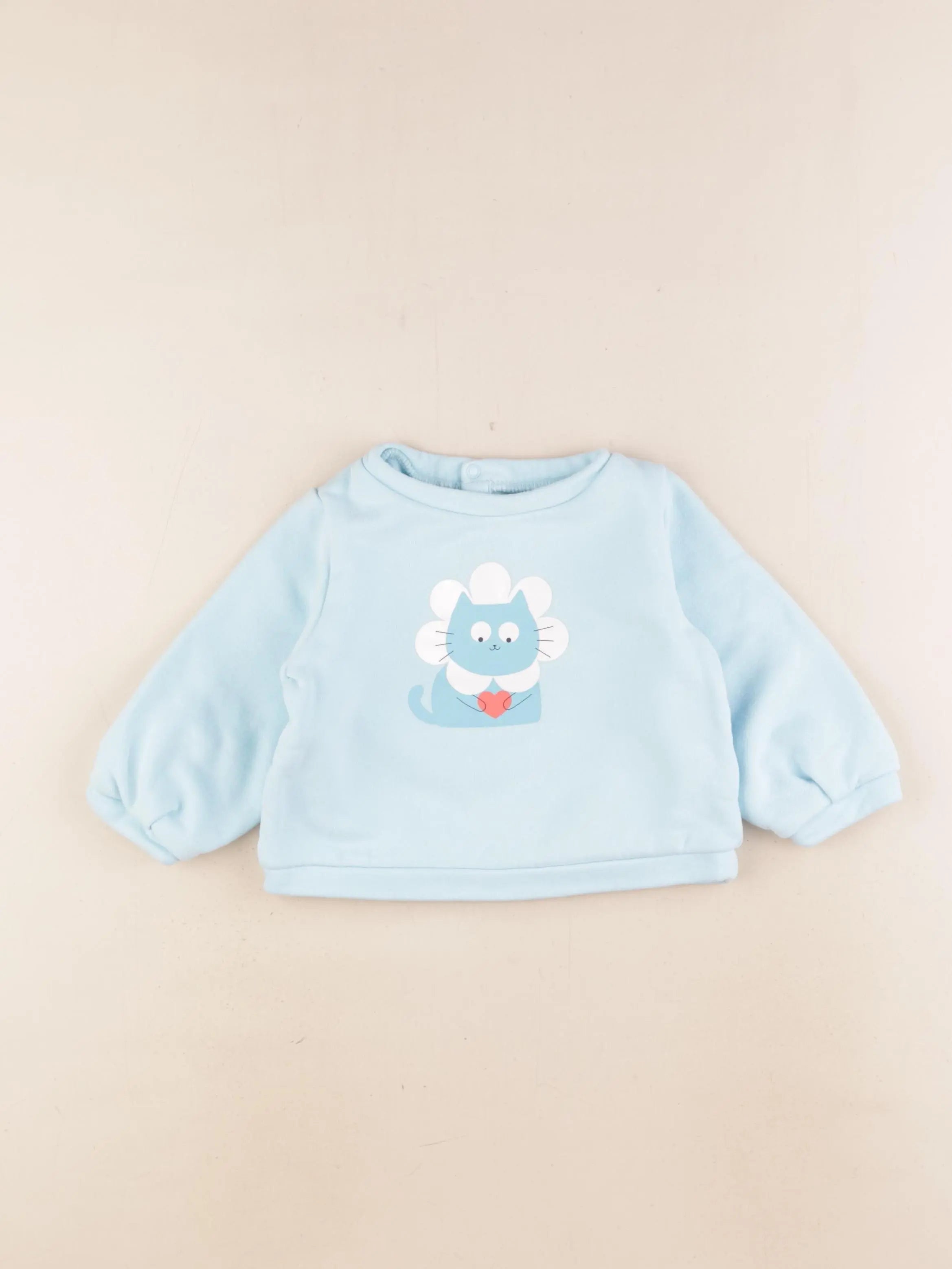 Jacadi - sweat bleu - 18 mois