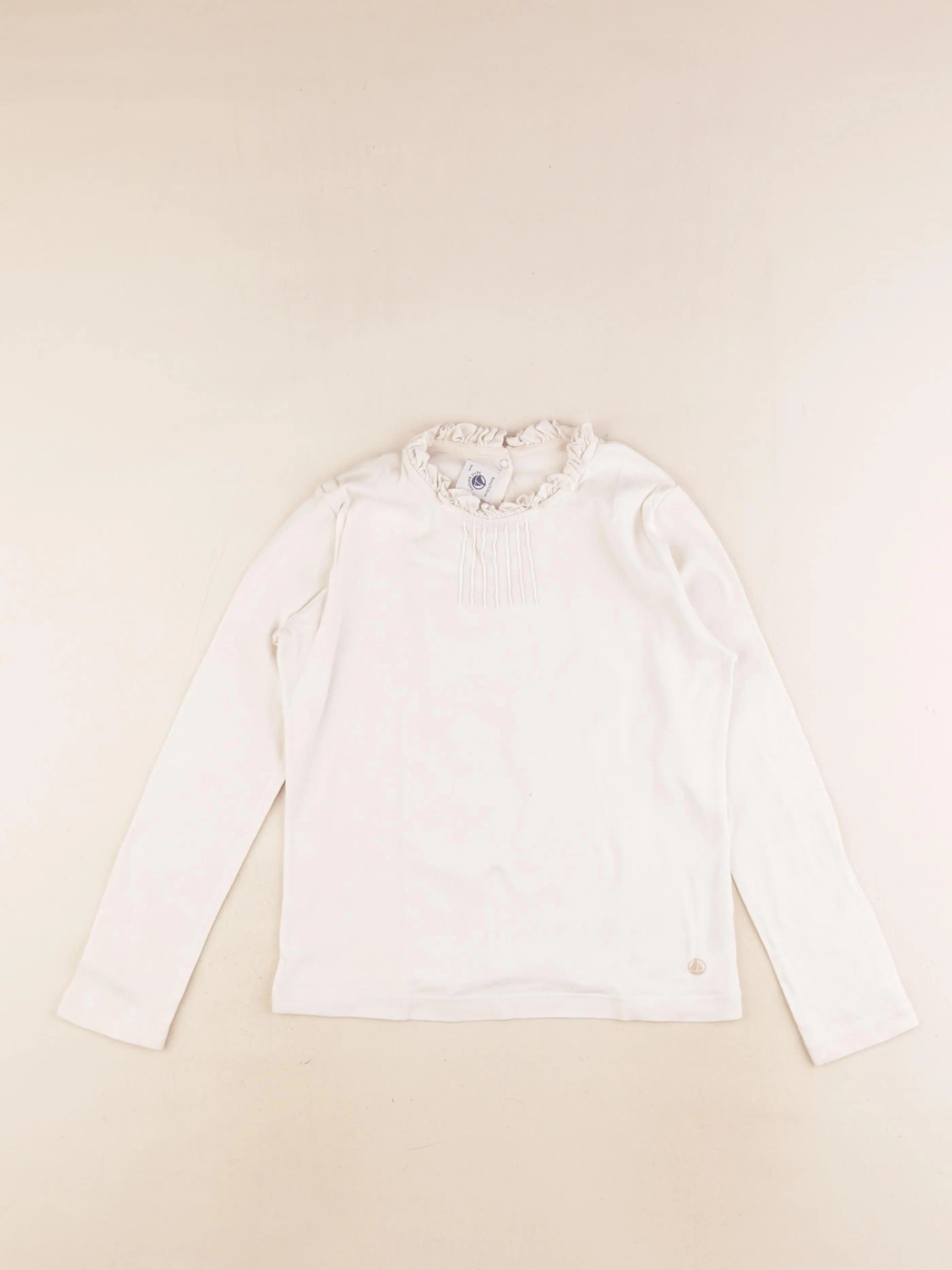 Petit Bateau - tee-shirt beige - 8 ans