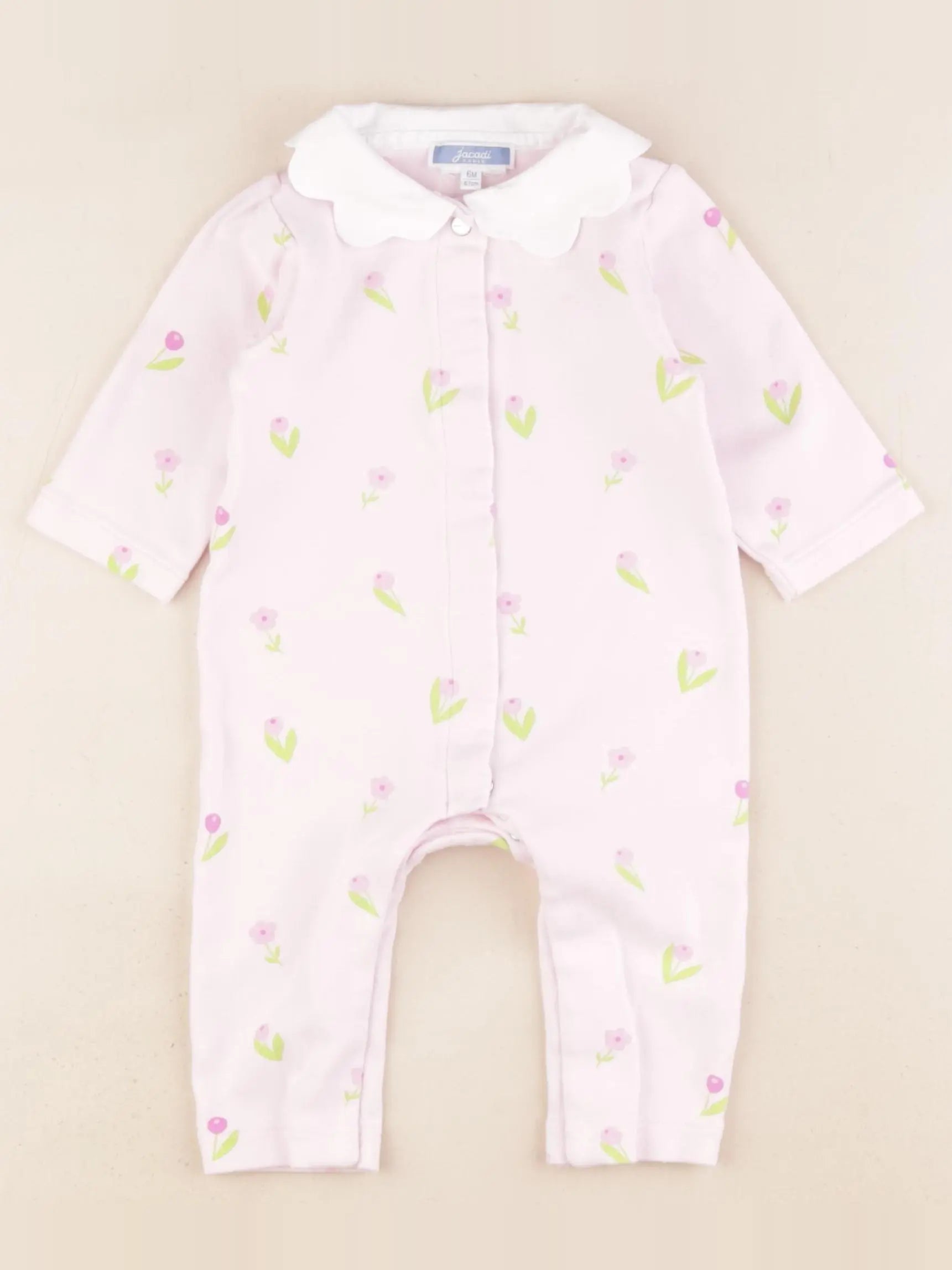 Jacadi - pyjama coton rose - 6 mois