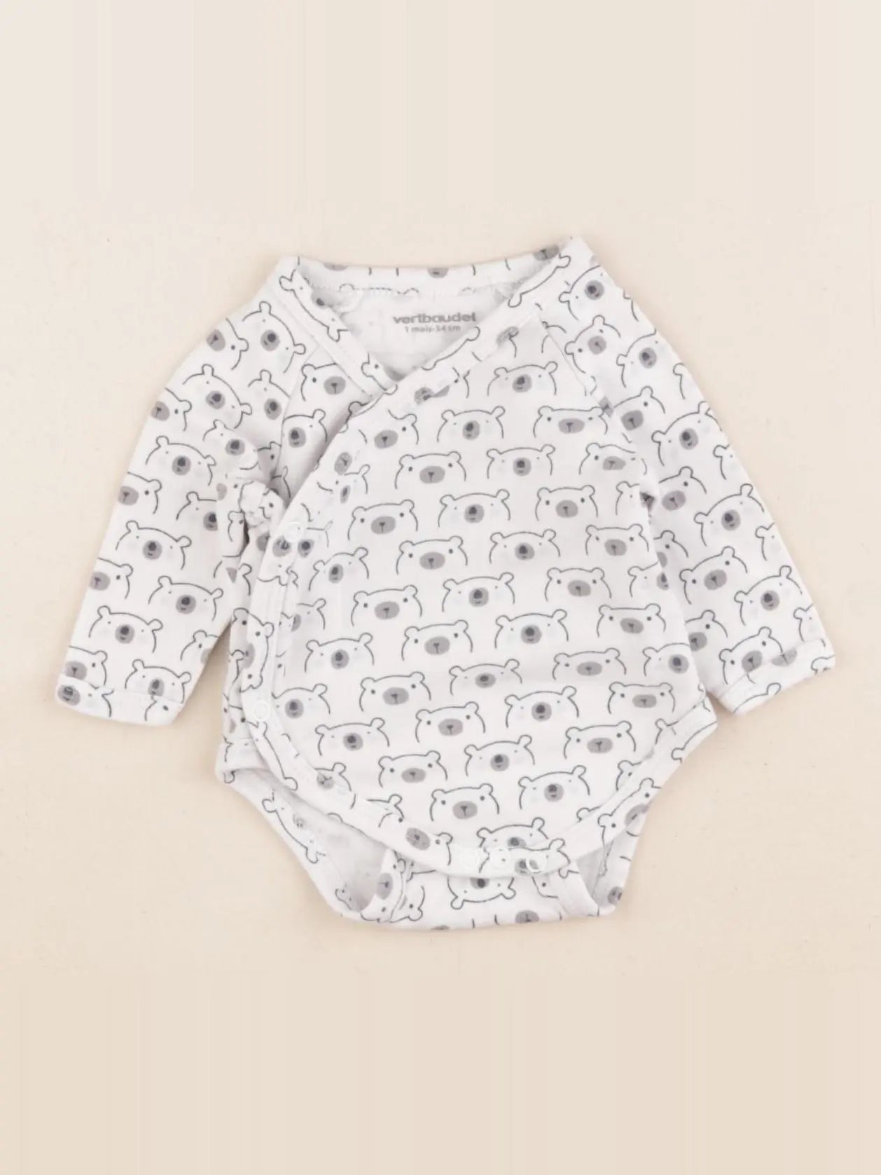 Vertbaudet - body blanc - 1 mois