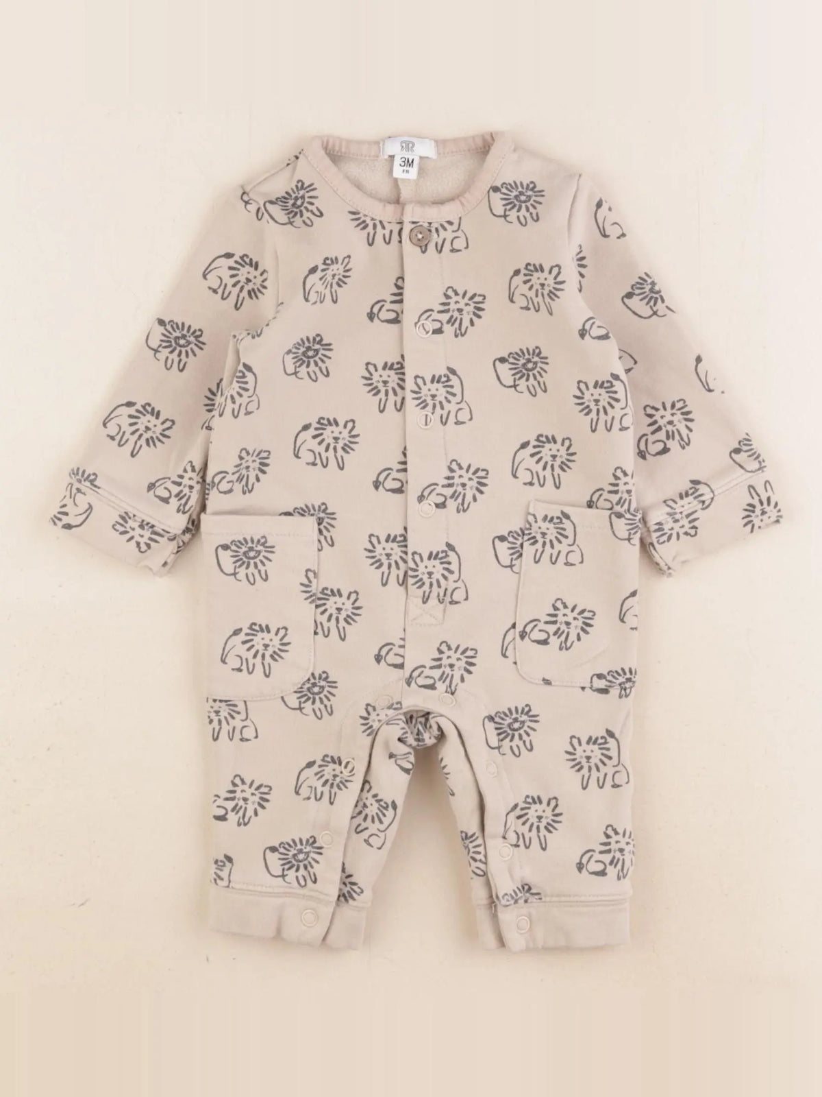 La Redoute - combinaison marron - 3 mois