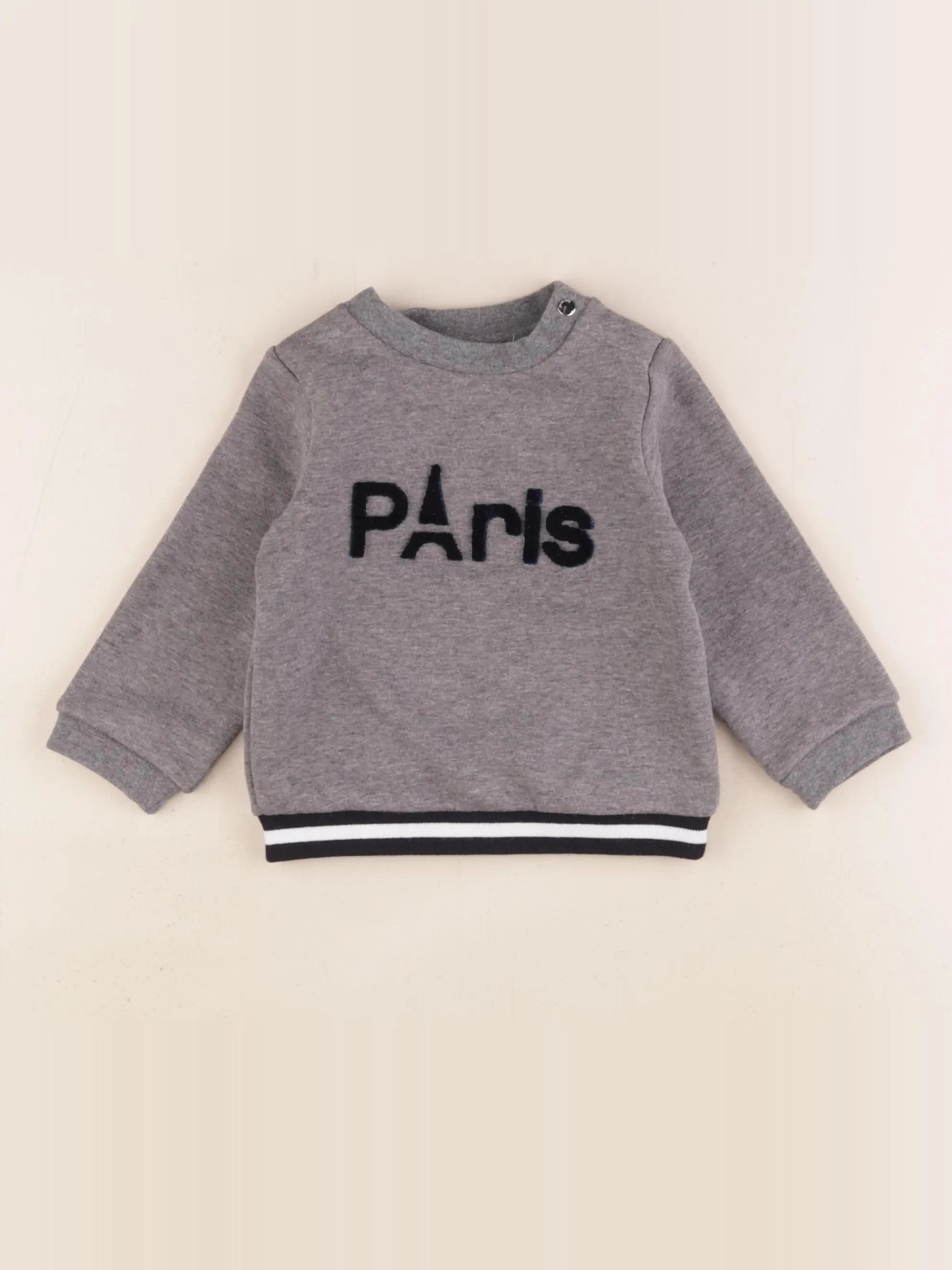 Jacadi - sweat gris - 12 mois