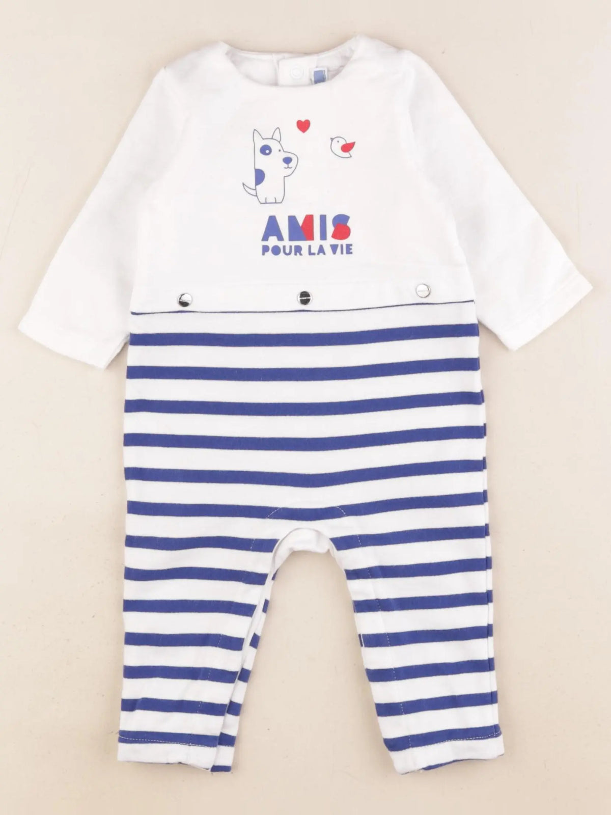 Jacadi - combinaison bleu - 6 mois