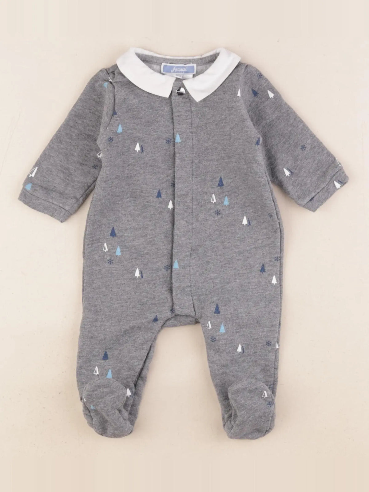 Jacadi - pyjama coton gris - 3 mois