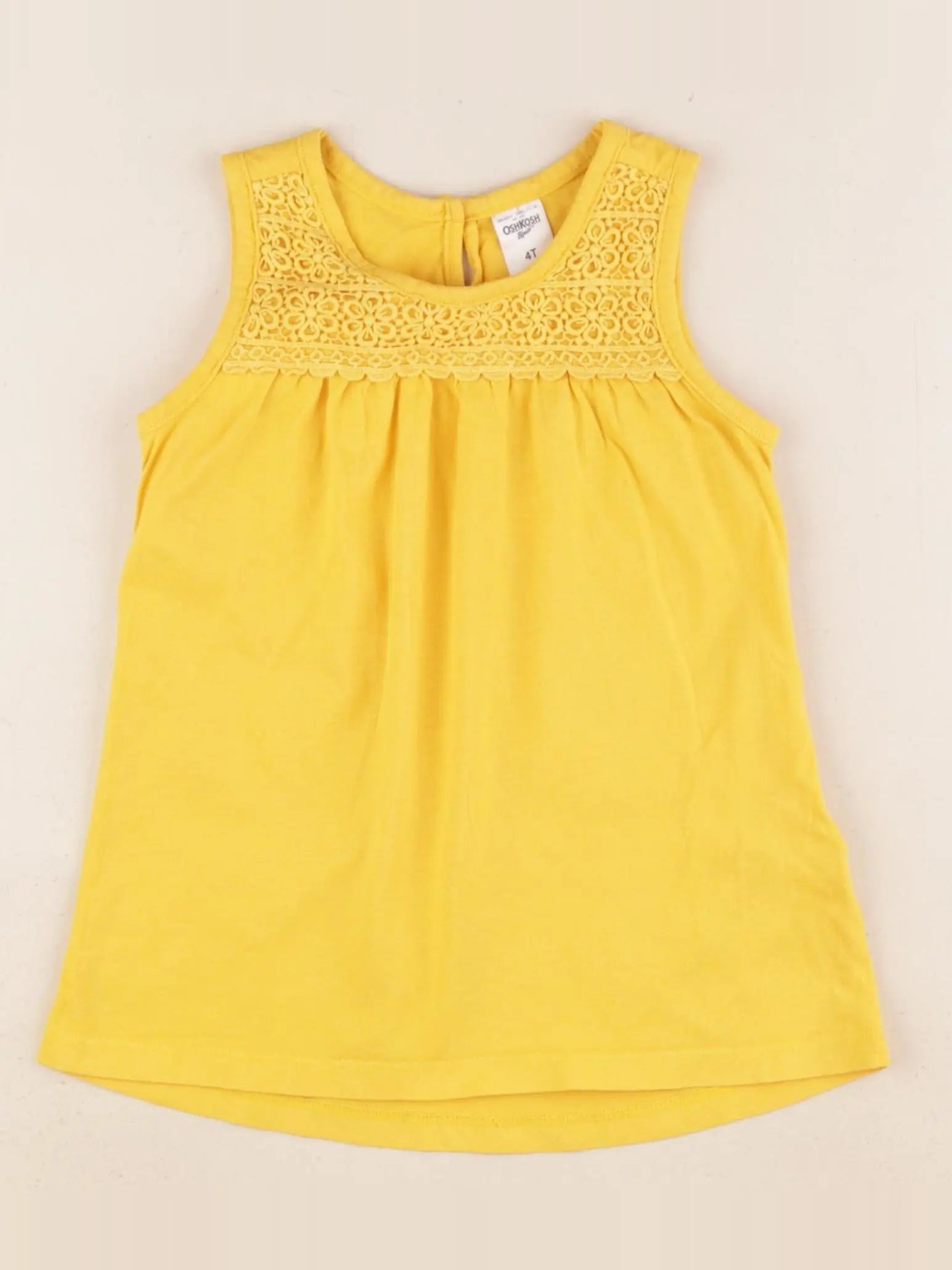 Oshkosh - débardeur jaune - 4 ans