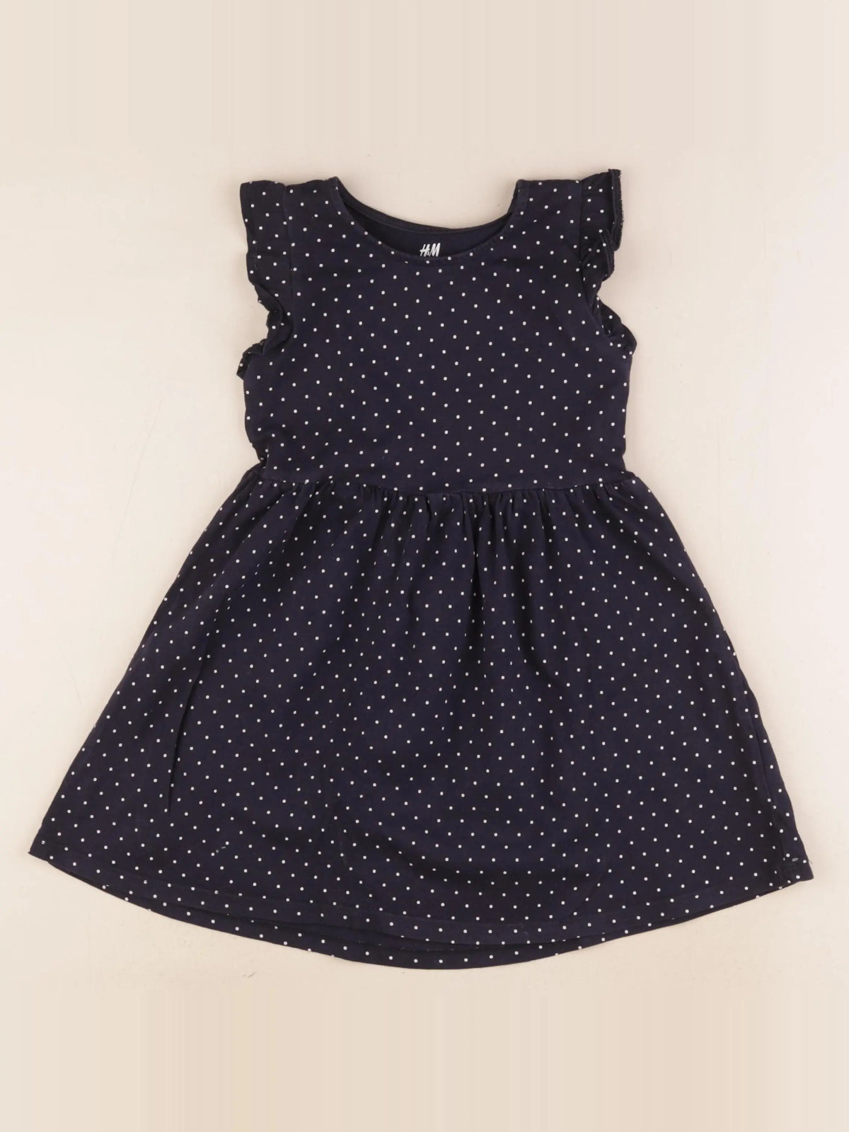 H&M - robe bleu - 3/4 ans