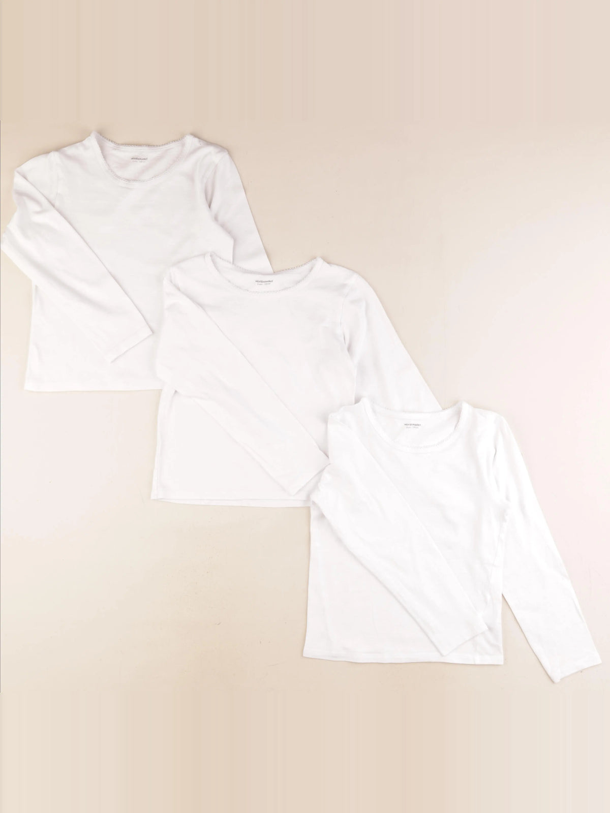 Vertbaudet - lot de 3 maillots de corps blanc - 8 ans