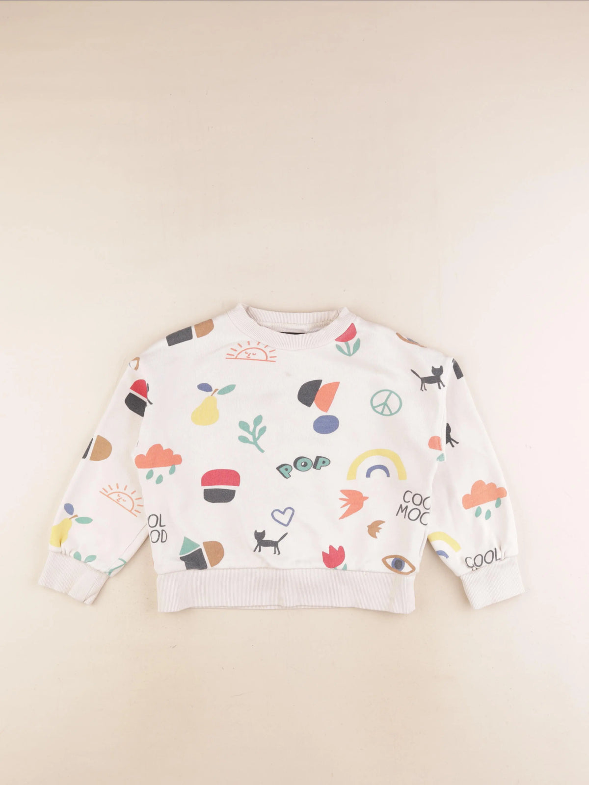 Monoprix - sweat multicolore - 8 ans