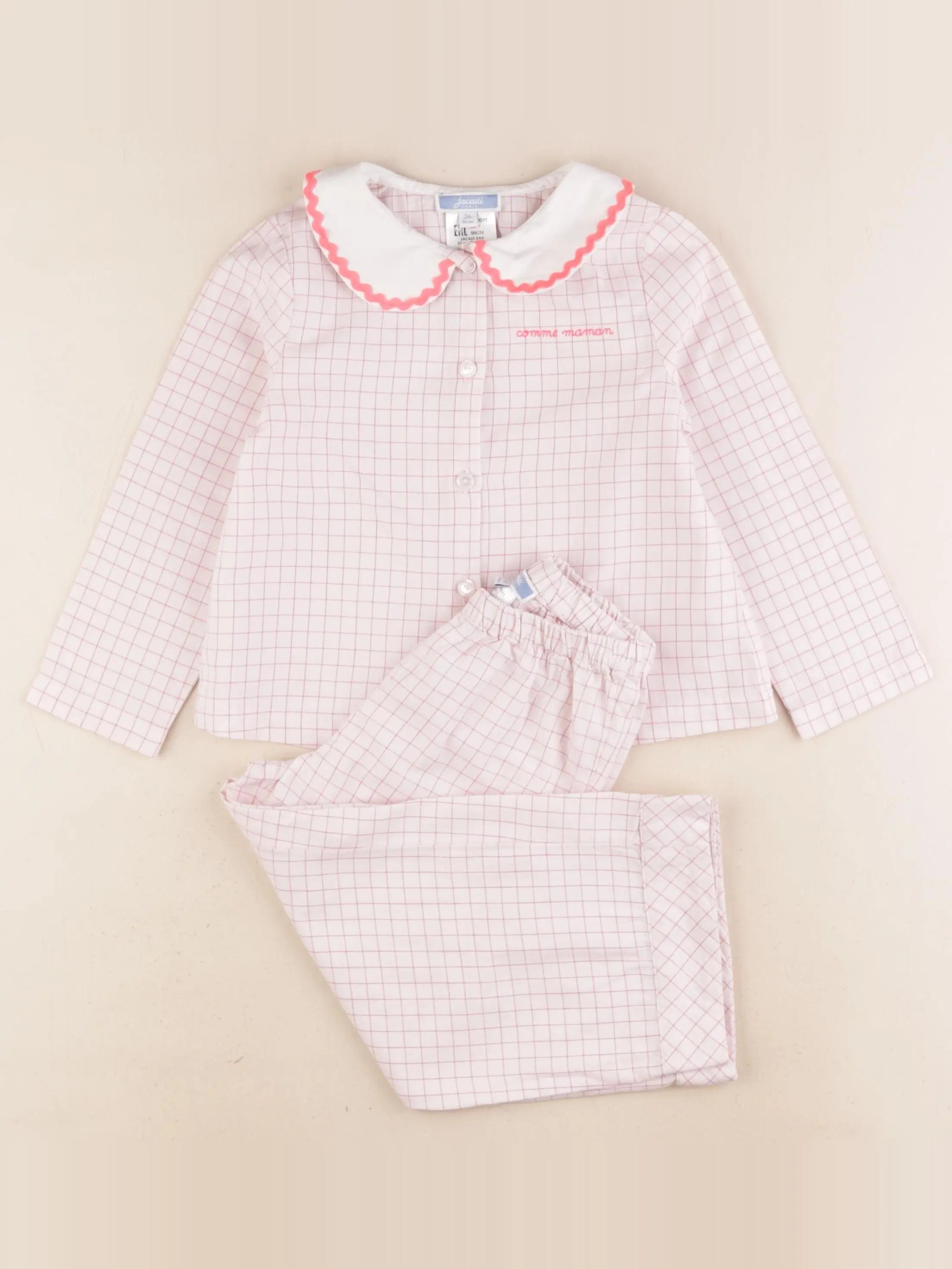 Jacadi - pyjama coton rose - 3 ans