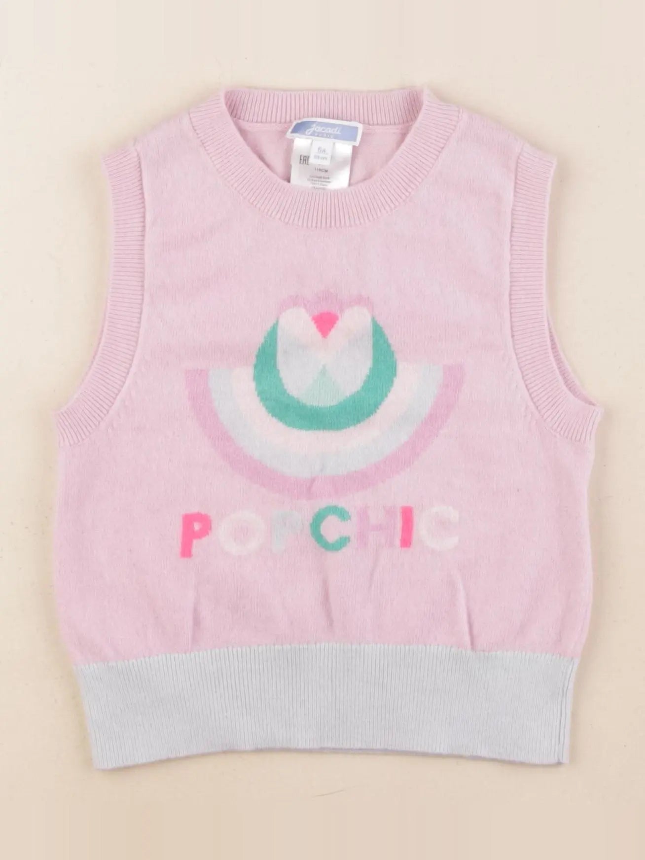Jacadi - pull rose - 6 ans