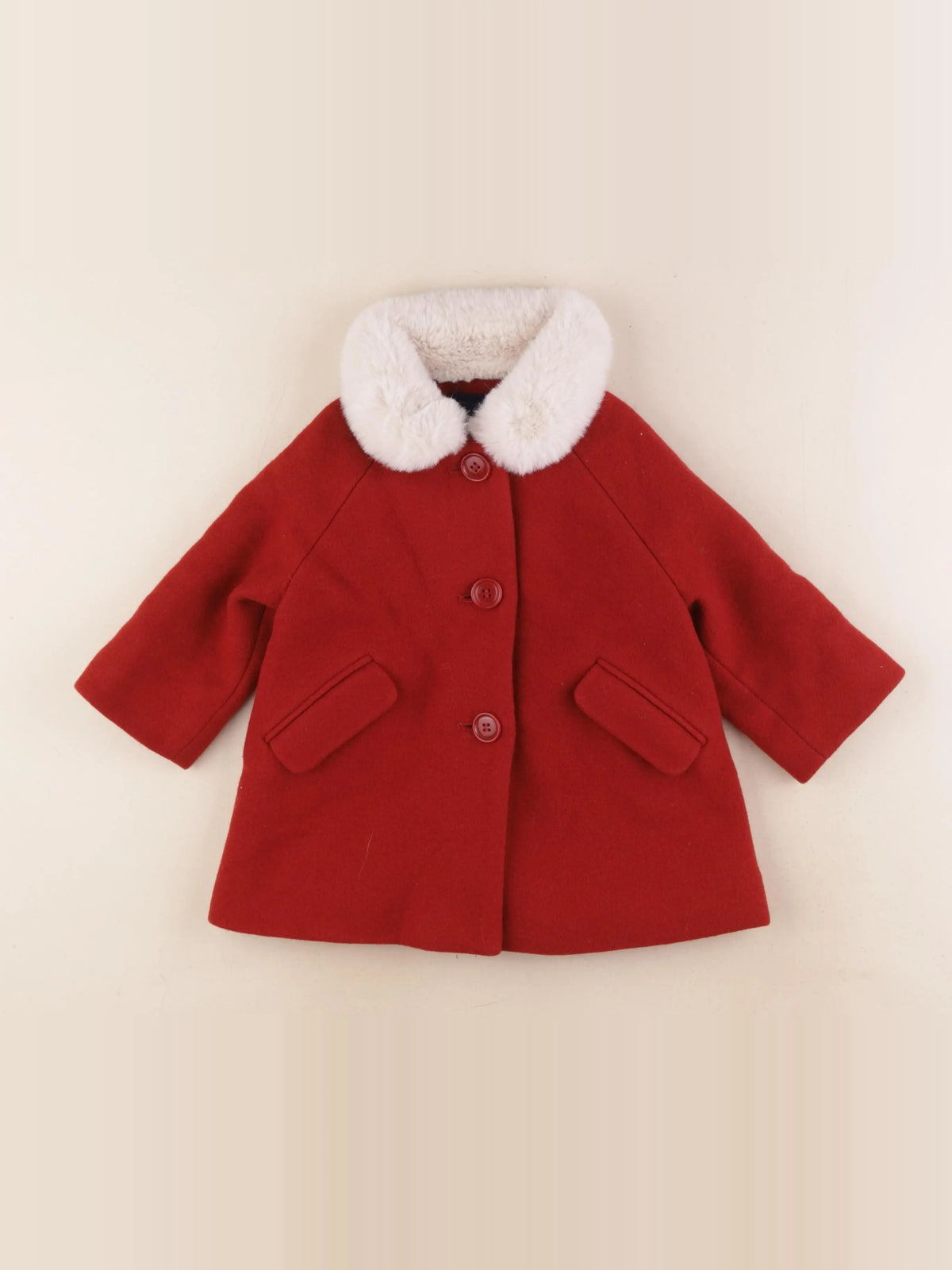 Jacadi - manteau rouge - 18 mois