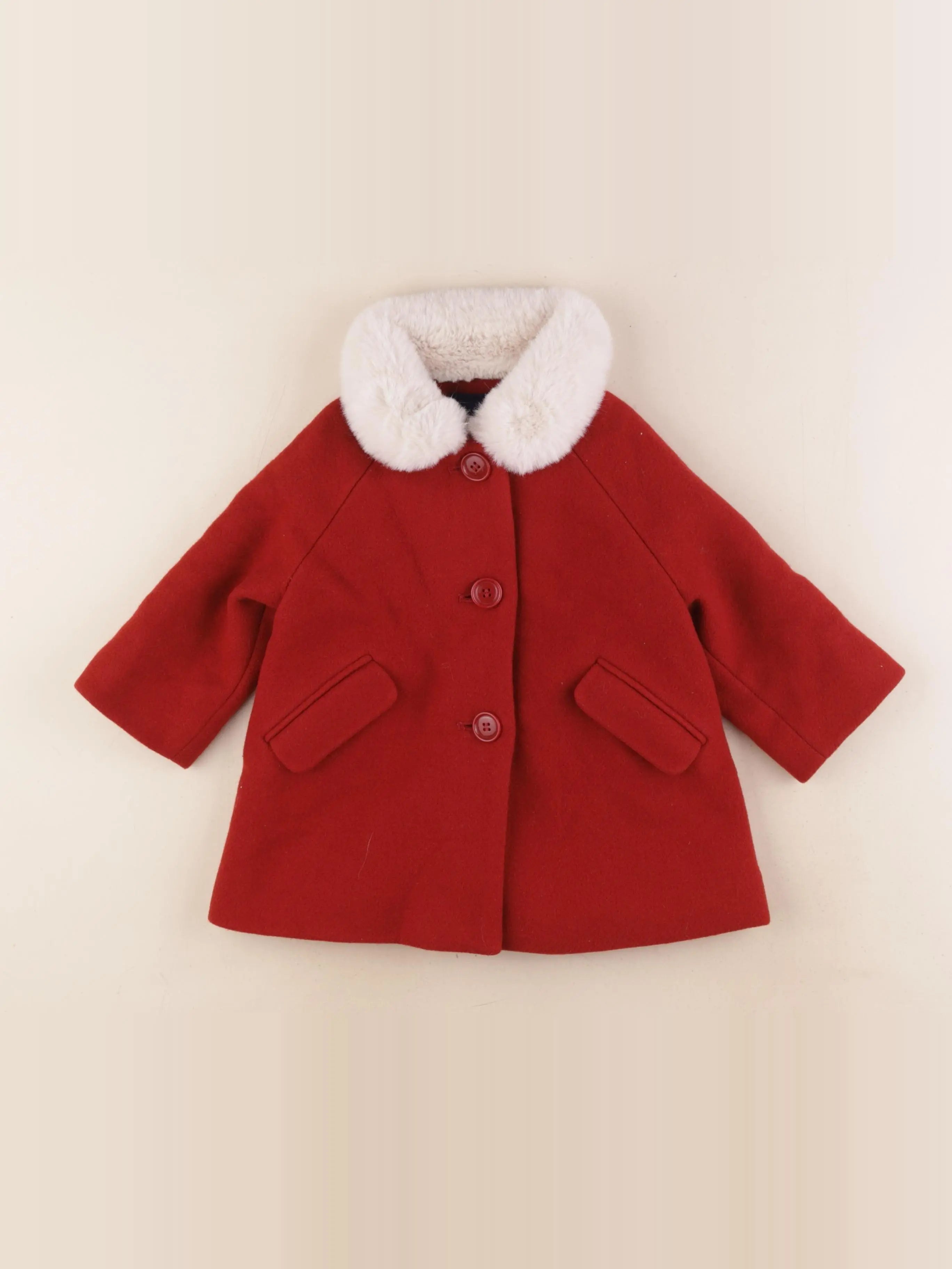 Jacadi - manteau rouge - 18 mois