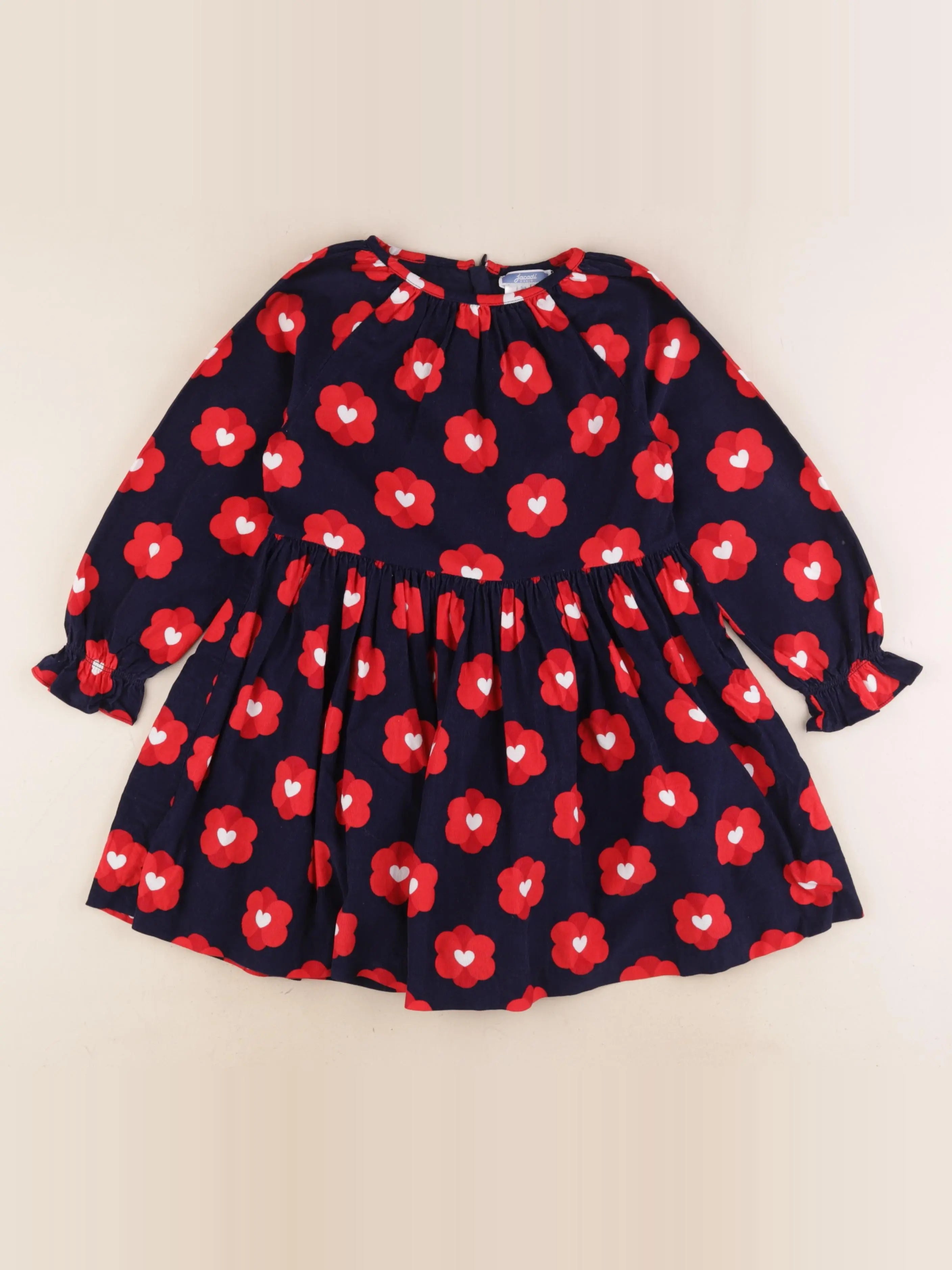 Jacadi - robe bleu, rouge - 5 ans