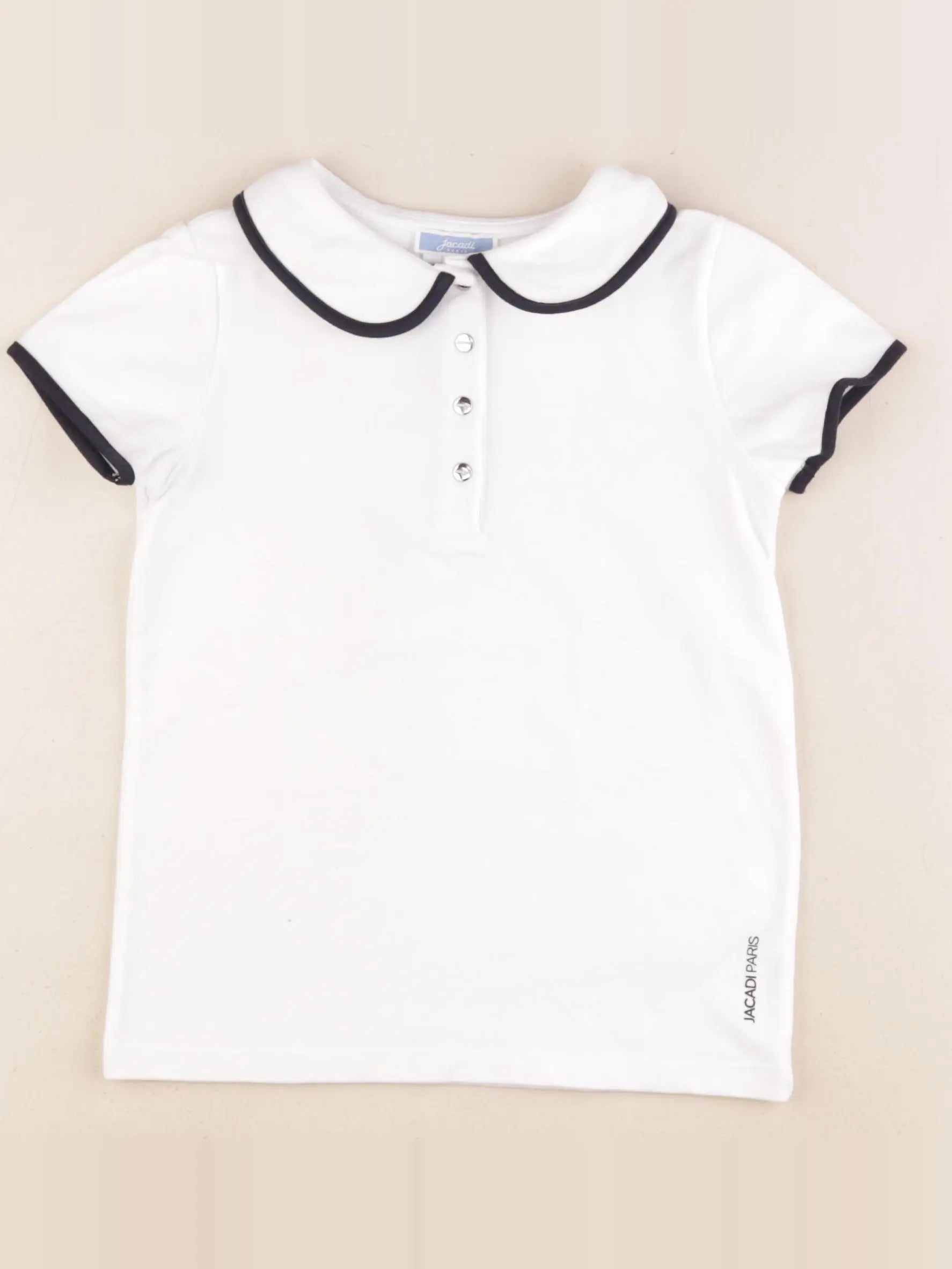 Jacadi - tee-shirt blanc, bleu - 8 ans