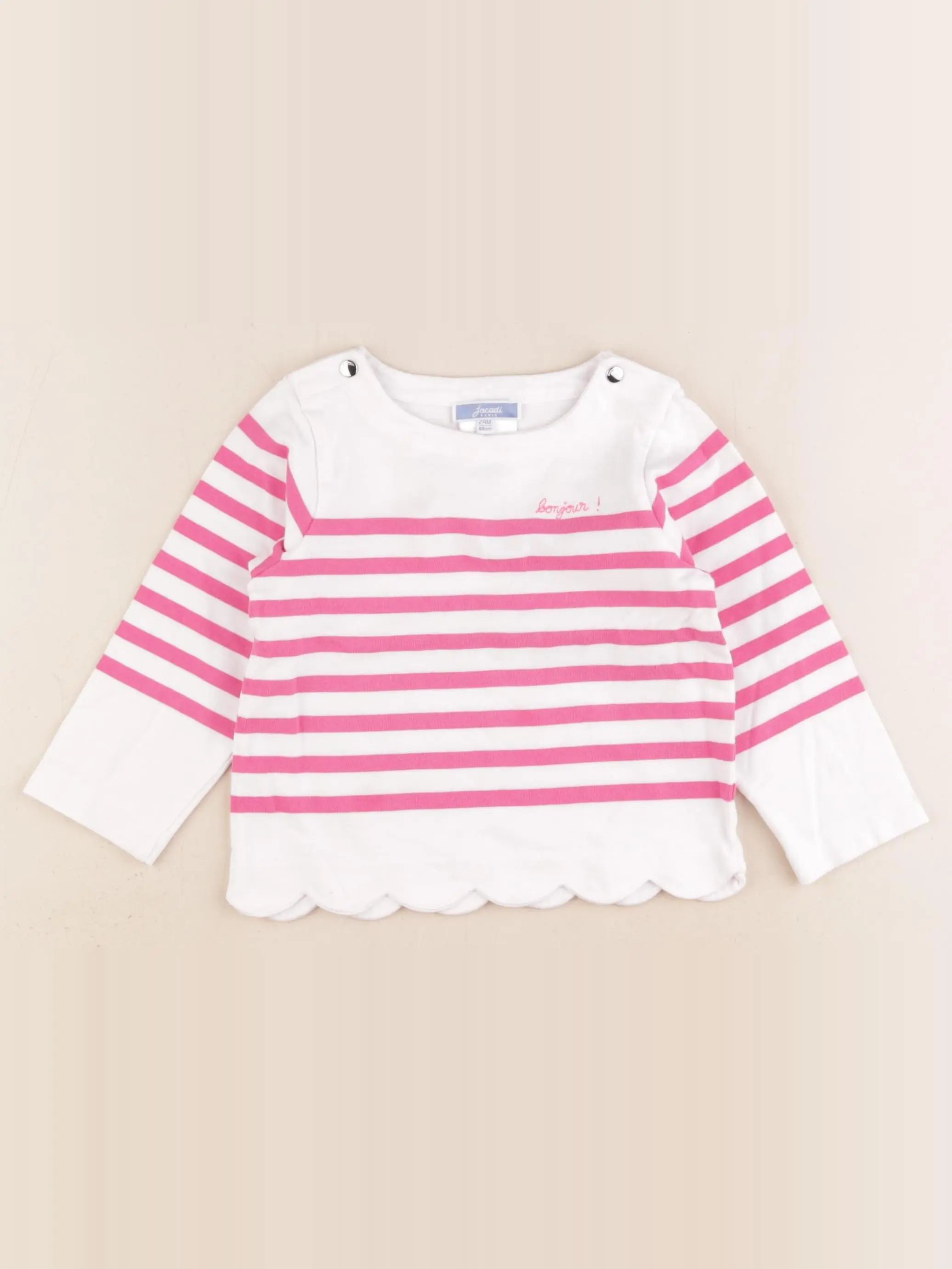 Jacadi - tee-shirt rose - 24 mois