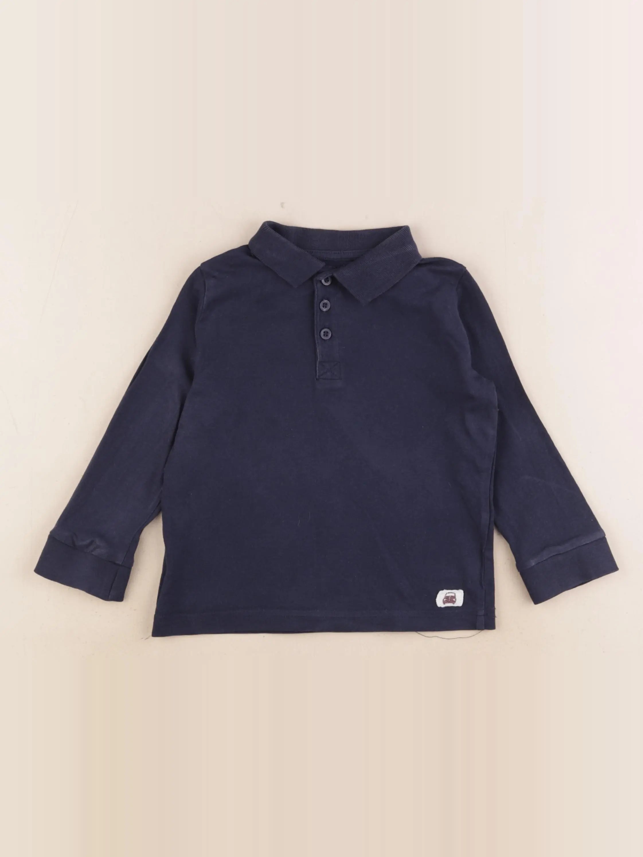 Vertbaudet - polo bleu - 3 ans
