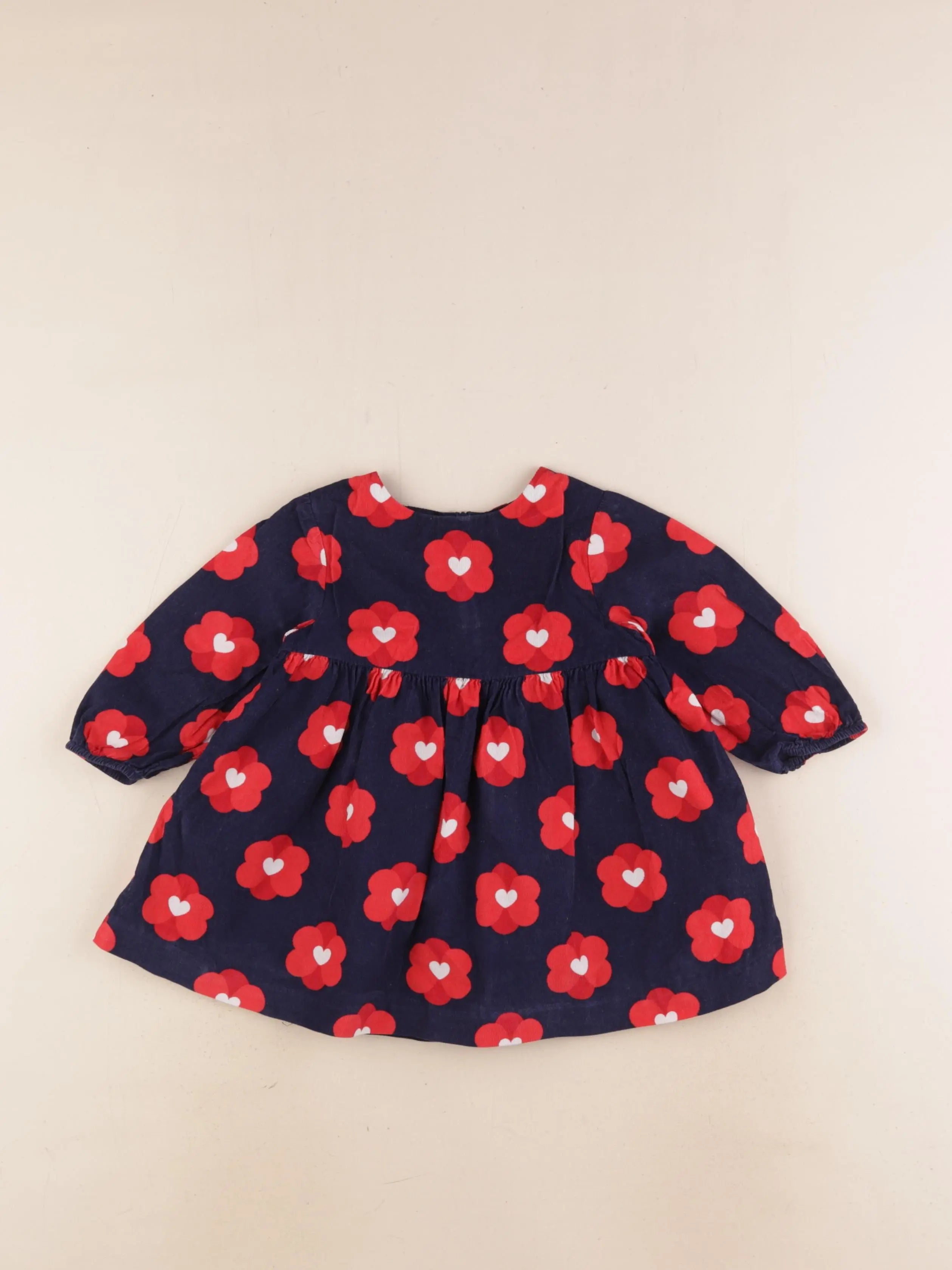 Jacadi - robe bleu, rouge - 12 mois