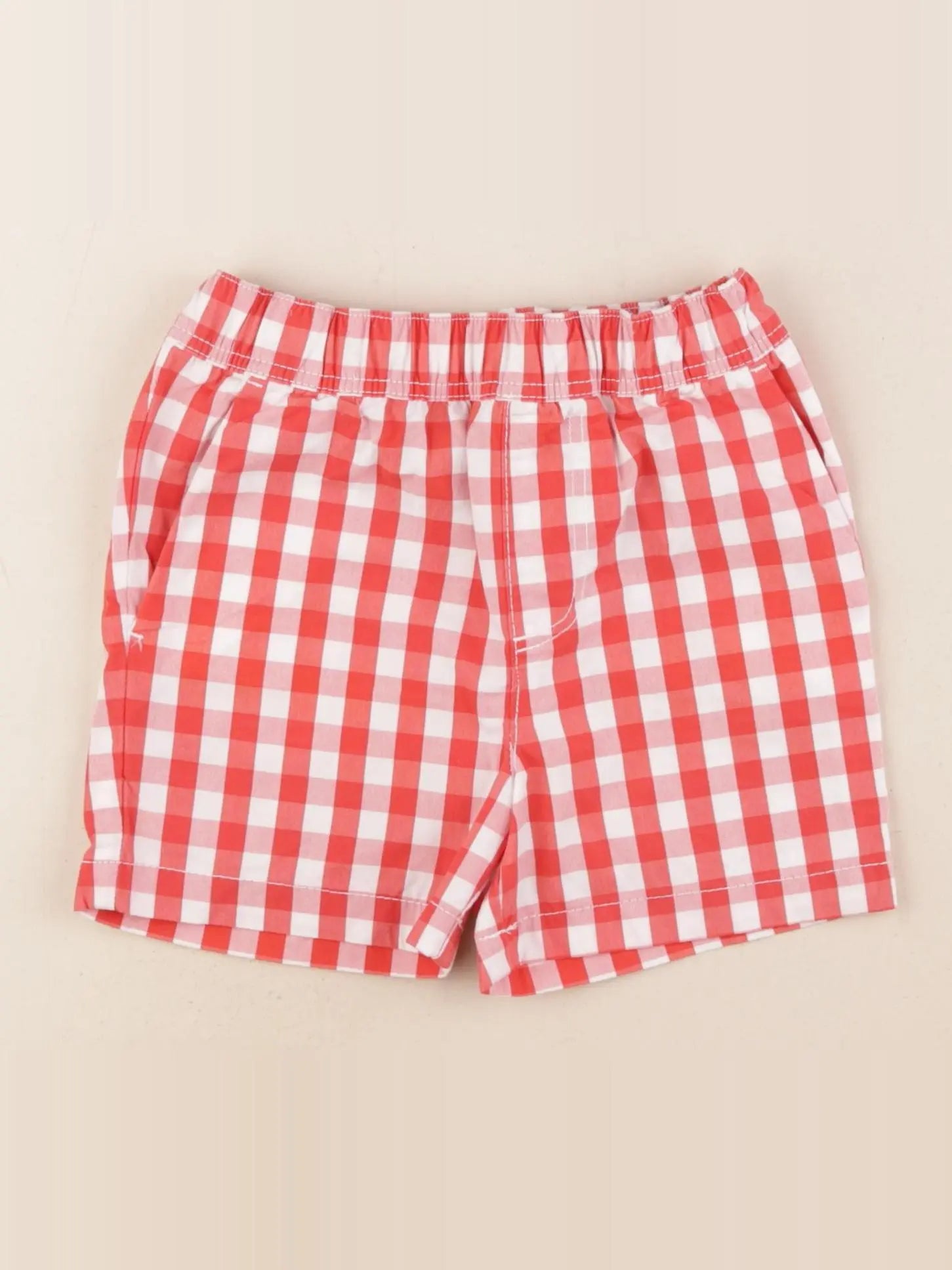 Jacadi - short rouge, blanc - 24 mois