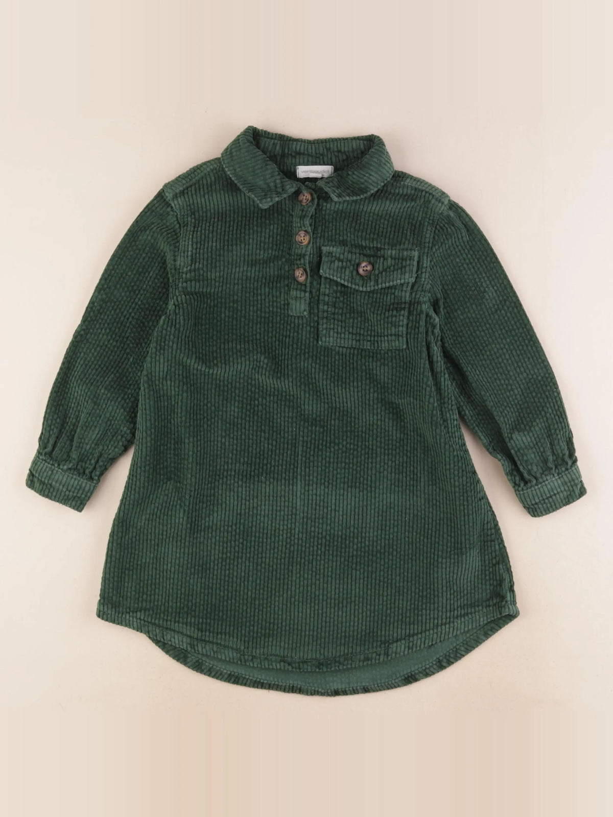 Vertbaudet - robe vert - 6 ans